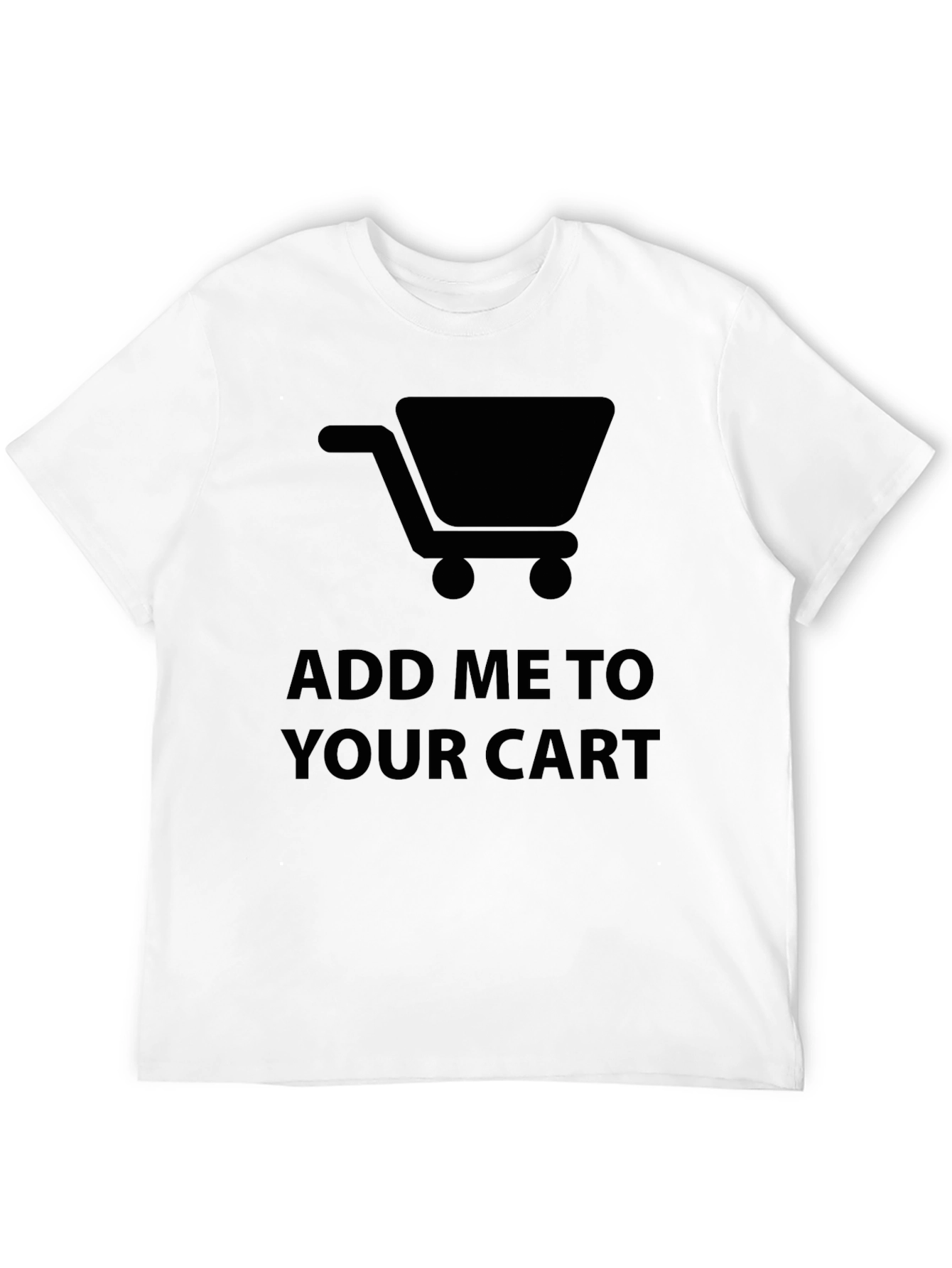 Add Me To Your Cart Graphic Tee - Black