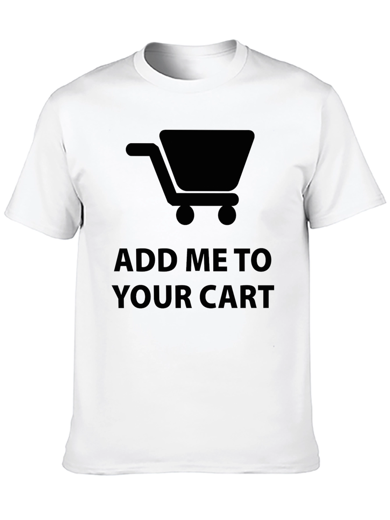 Add Me To Your Cart Graphic Tee - Black