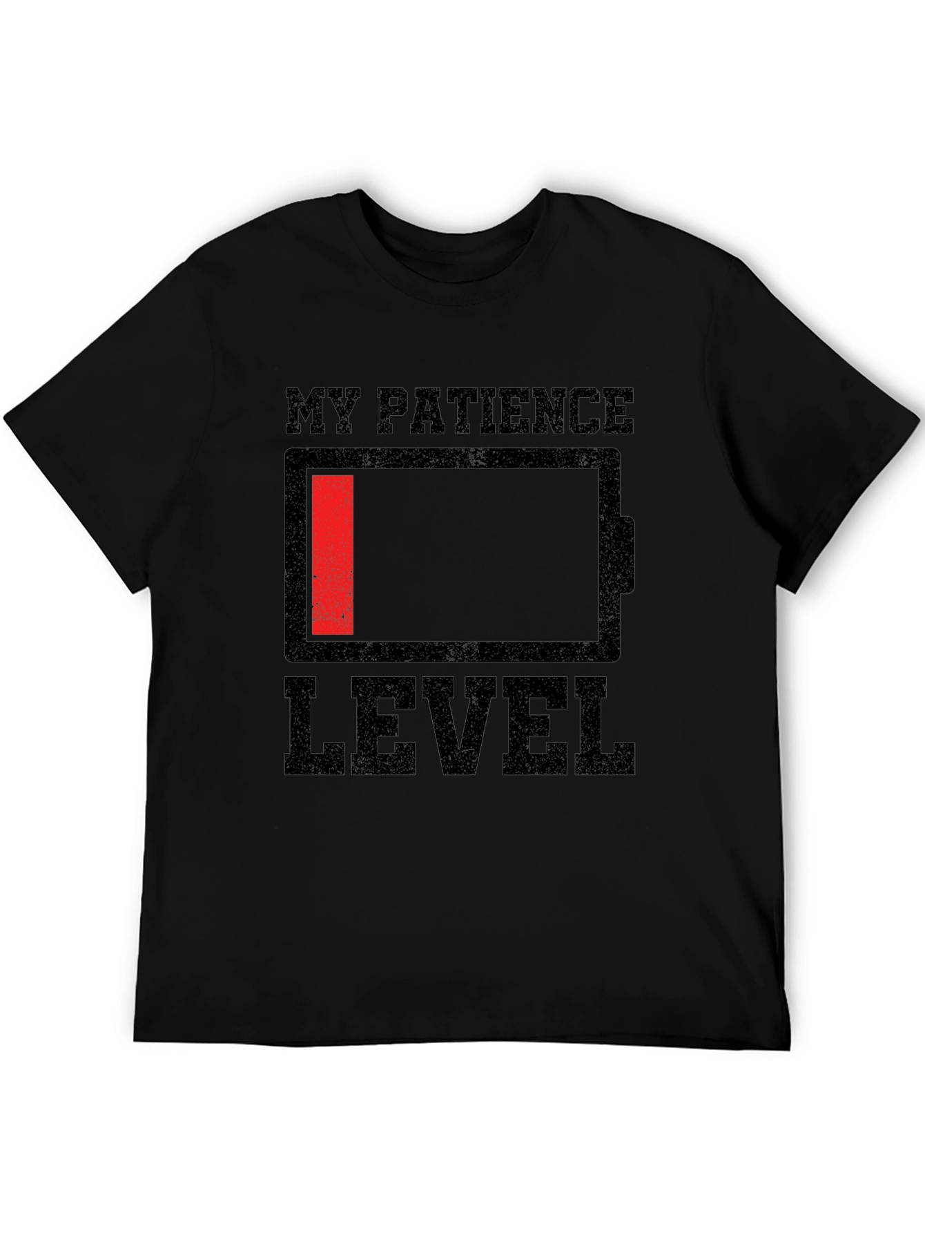 Low Patience Level Graphic Tee - Black