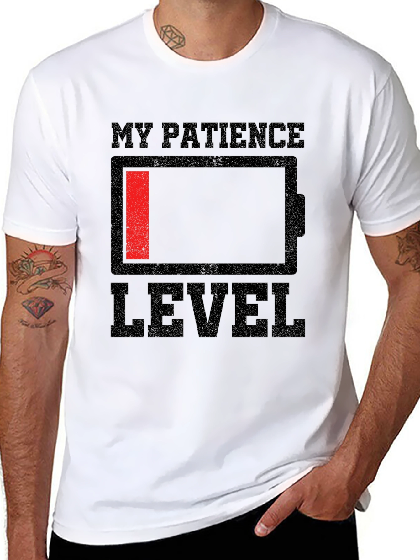Low Patience Level Graphic Tee - Black