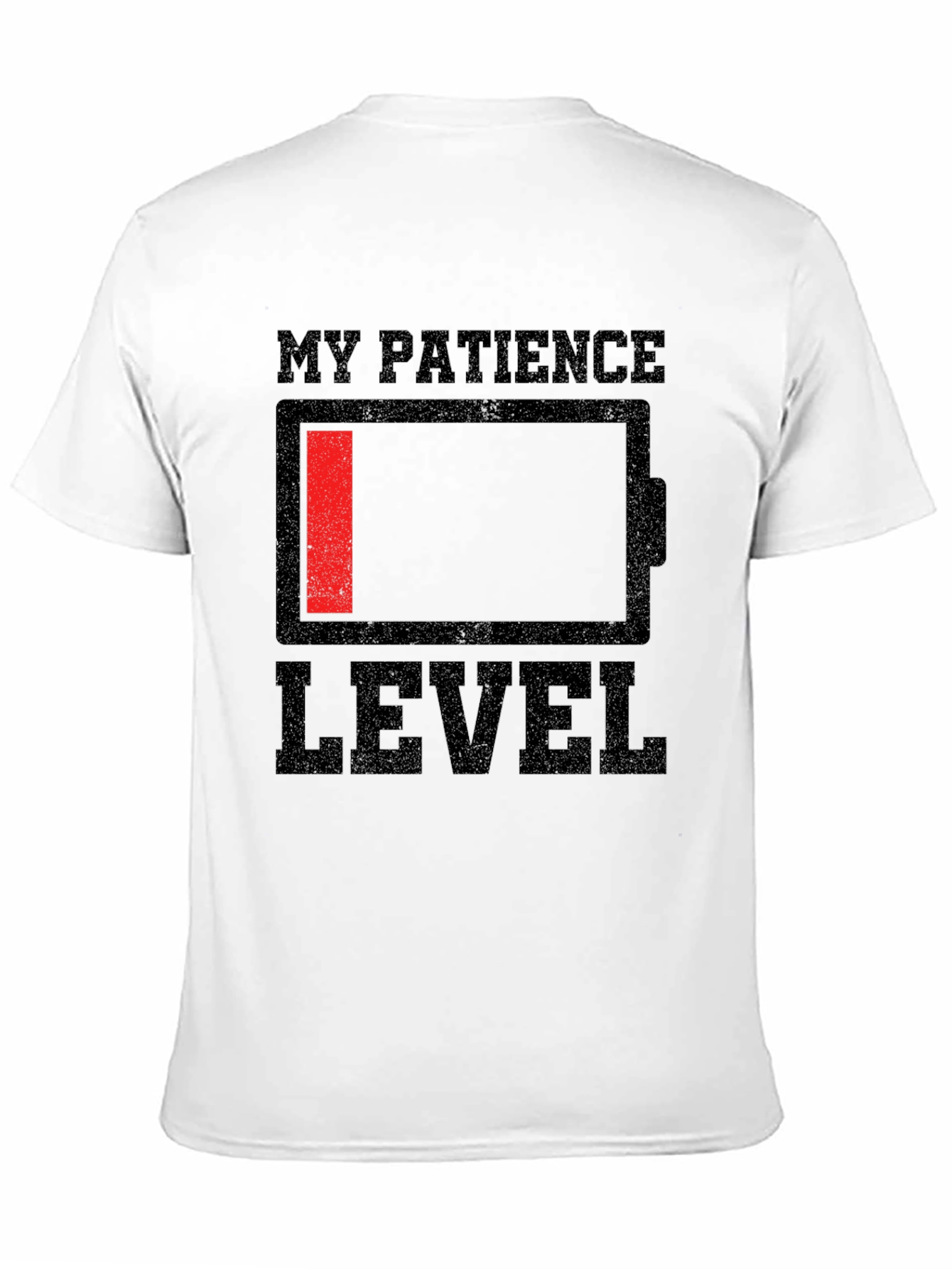 Low Patience Level Graphic Tee - Black