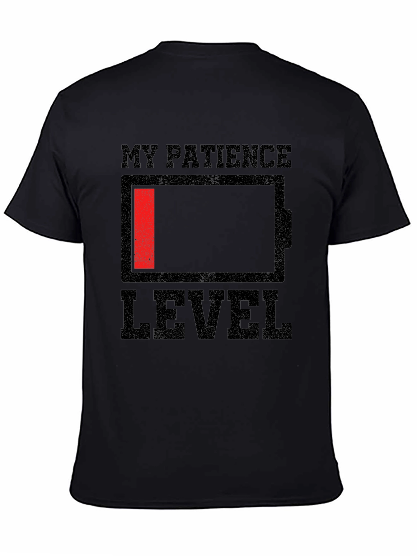 Low Patience Level Graphic Tee - Black