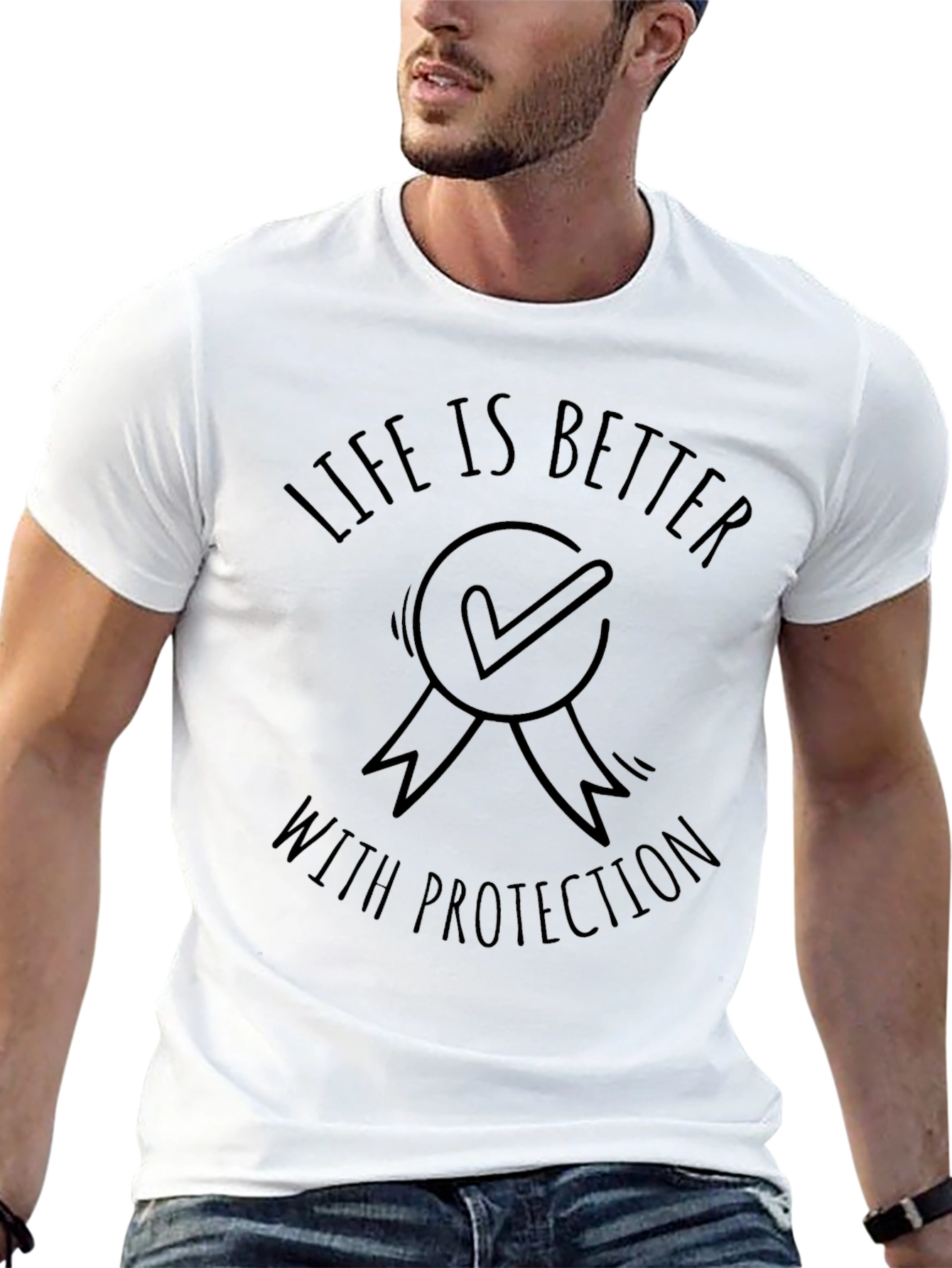 Life Is Better With Protection Graphic Tee