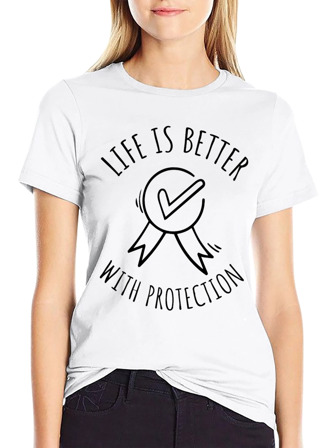 Life Is Better With Protection Graphic Tee