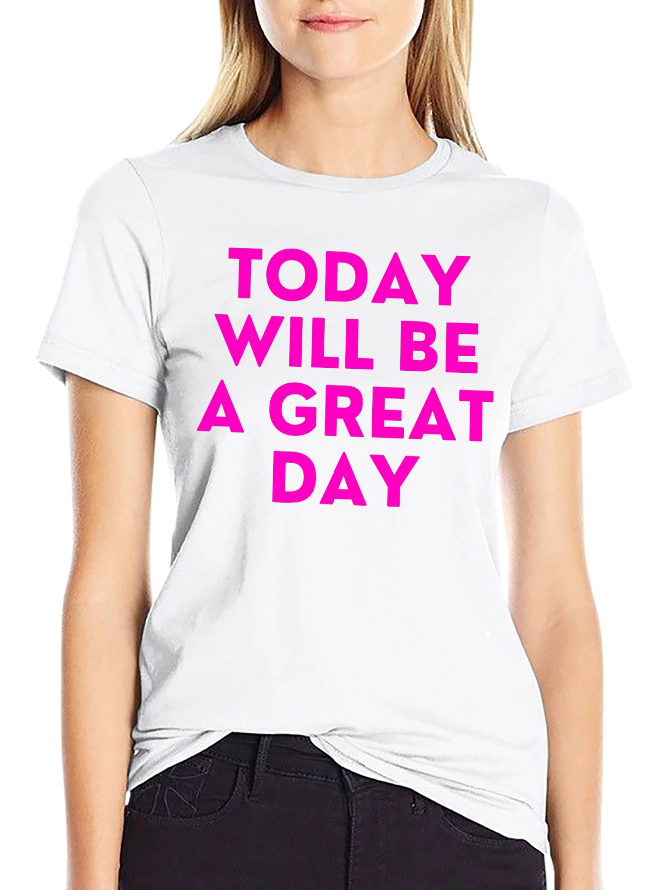Inspirational Great Day Black T-Shirt