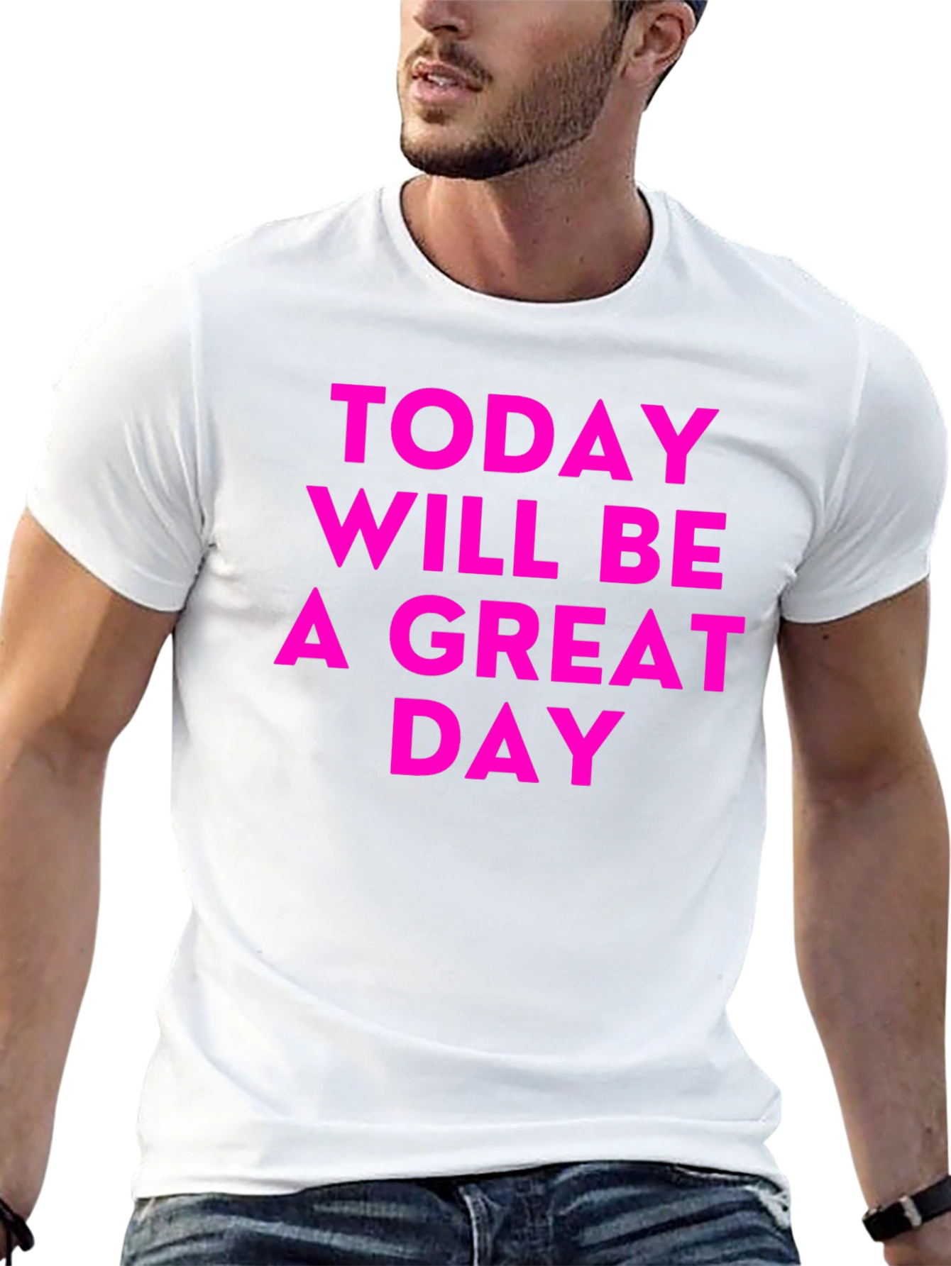 Inspirational Great Day Black T-Shirt