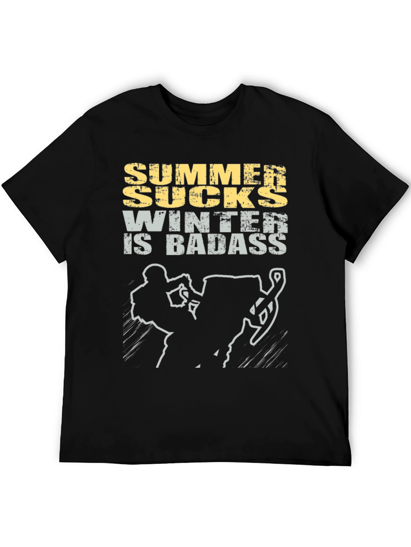 Summer Sucks Winter is Badass Graphic Tee