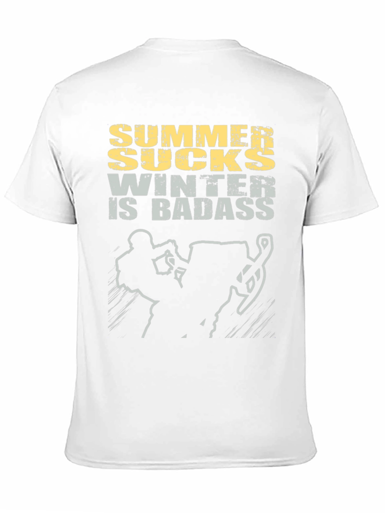 Summer Sucks Winter is Badass Graphic Tee