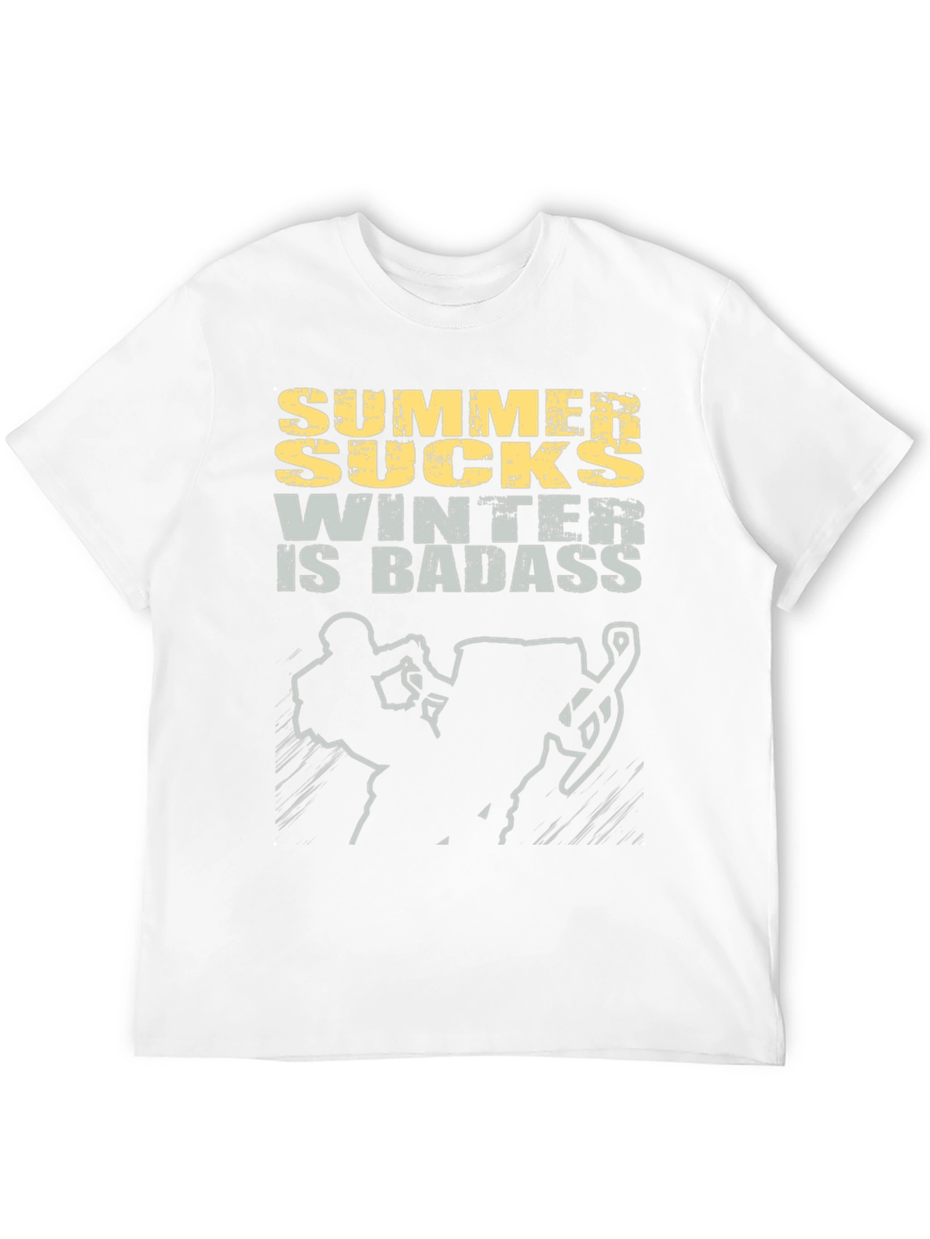Summer Sucks Winter is Badass Graphic Tee