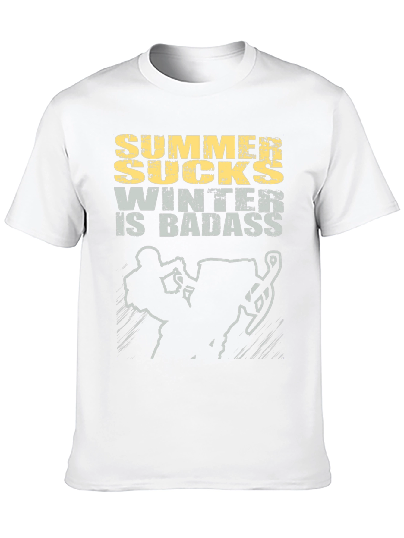 Summer Sucks Winter is Badass Graphic Tee