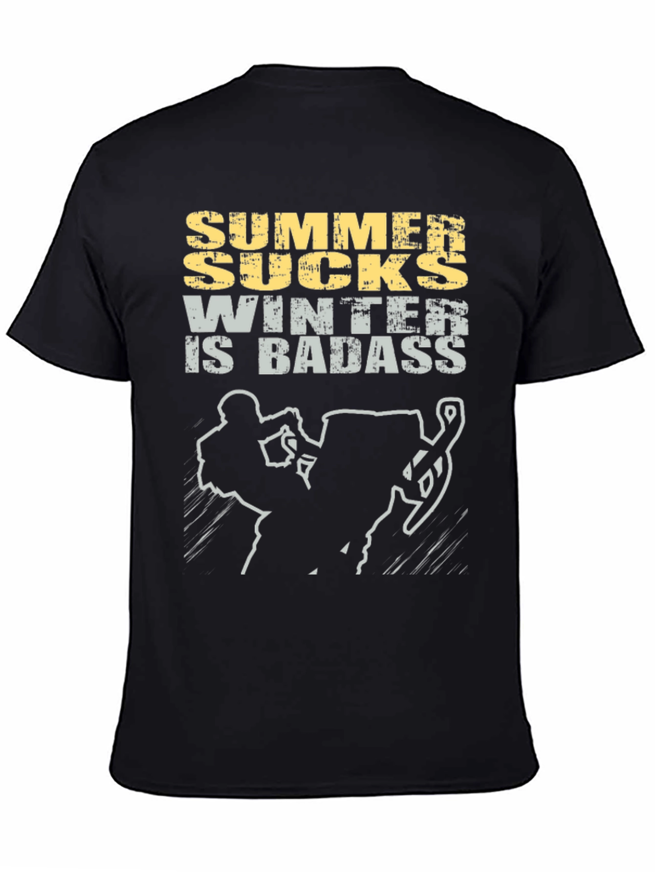 Summer Sucks Winter is Badass Graphic Tee
