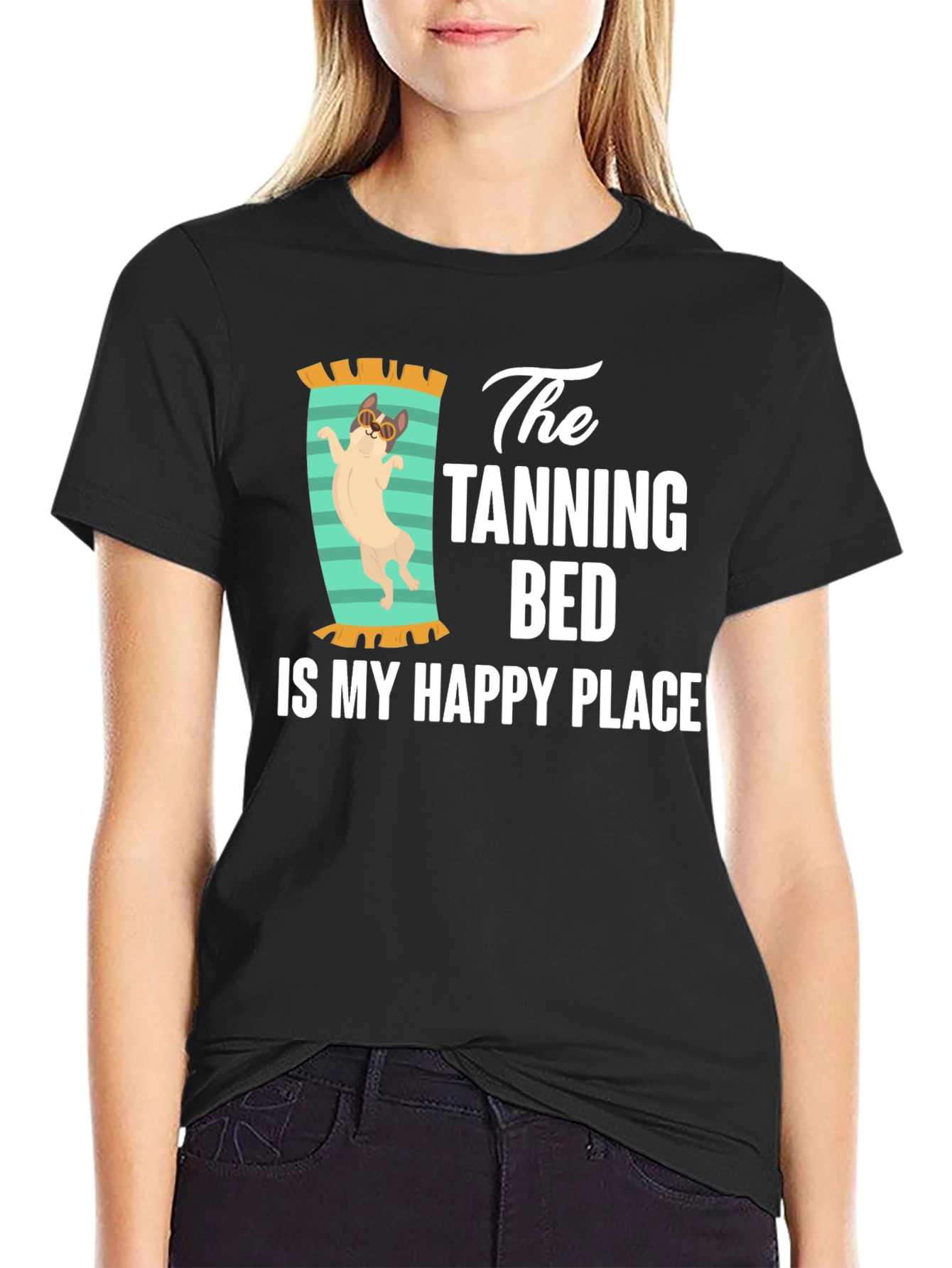 Tanning Bed Happy Place T-Shirt