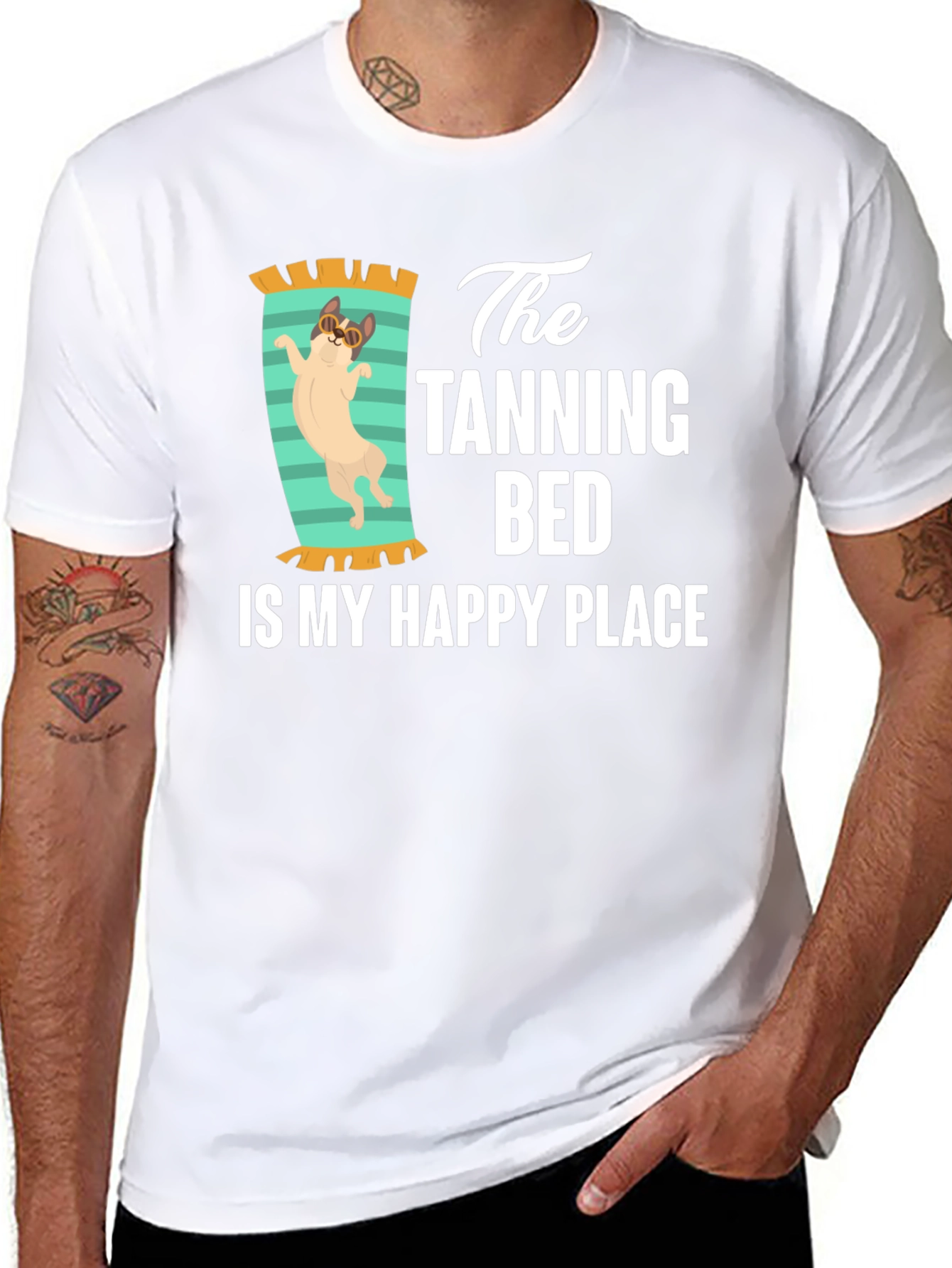 Tanning Bed Happy Place T-Shirt