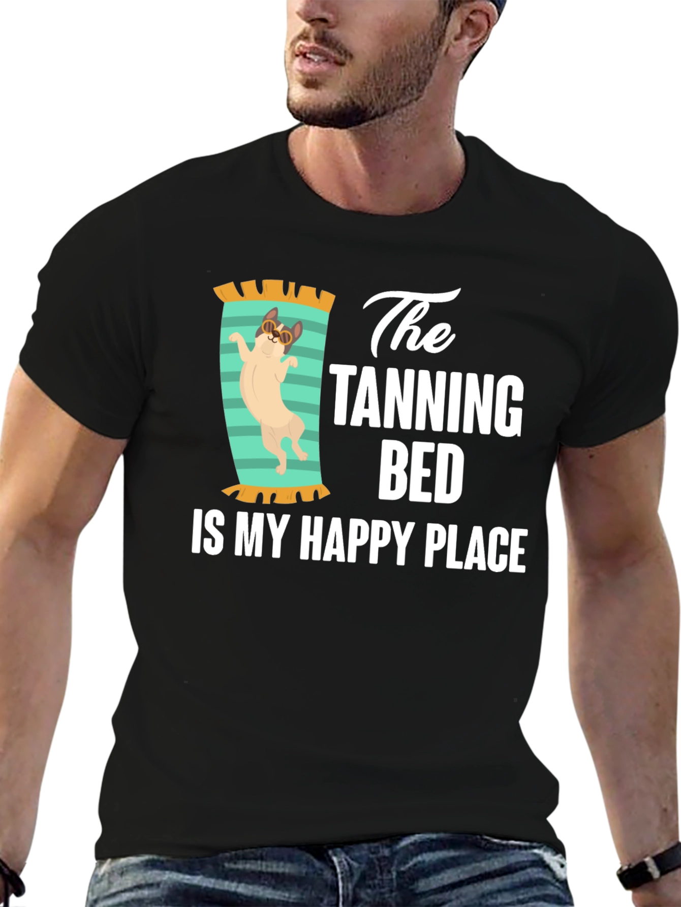 Tanning Bed Happy Place T-Shirt