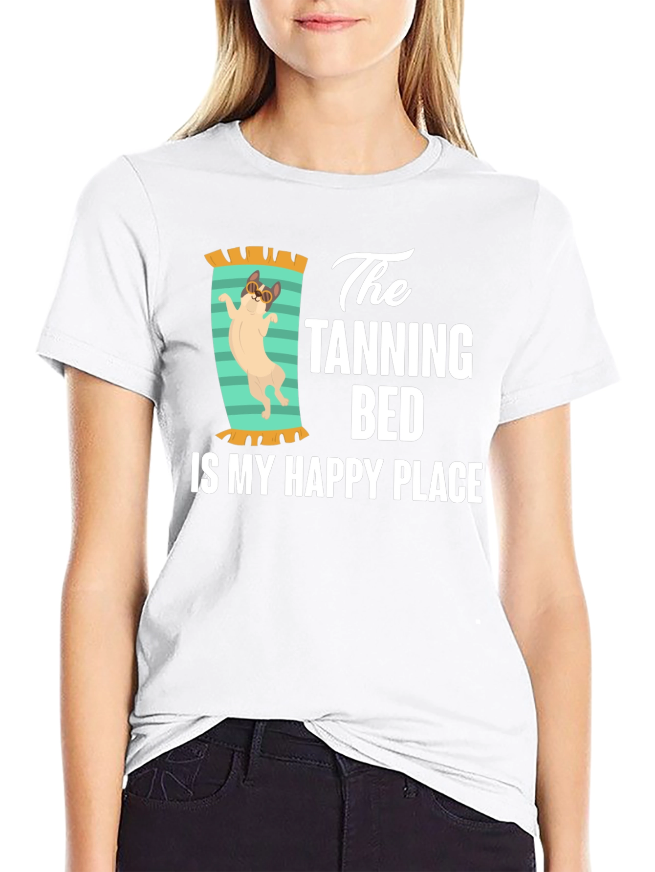 Tanning Bed Happy Place T-Shirt