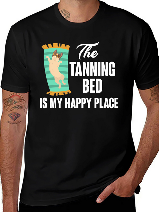 Tanning Bed Happy Place T-Shirt