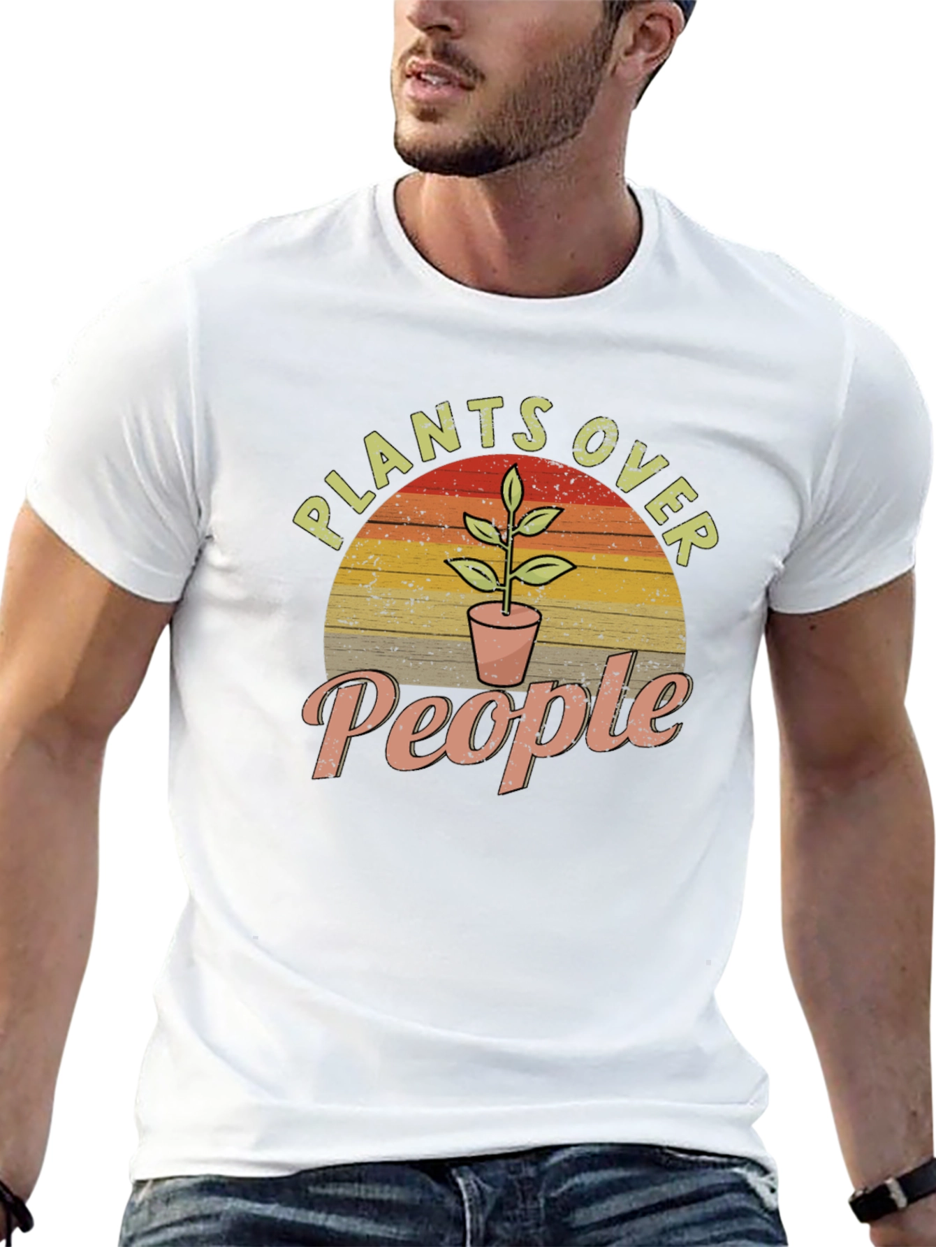 Plants Over People Graphic T-Shirt