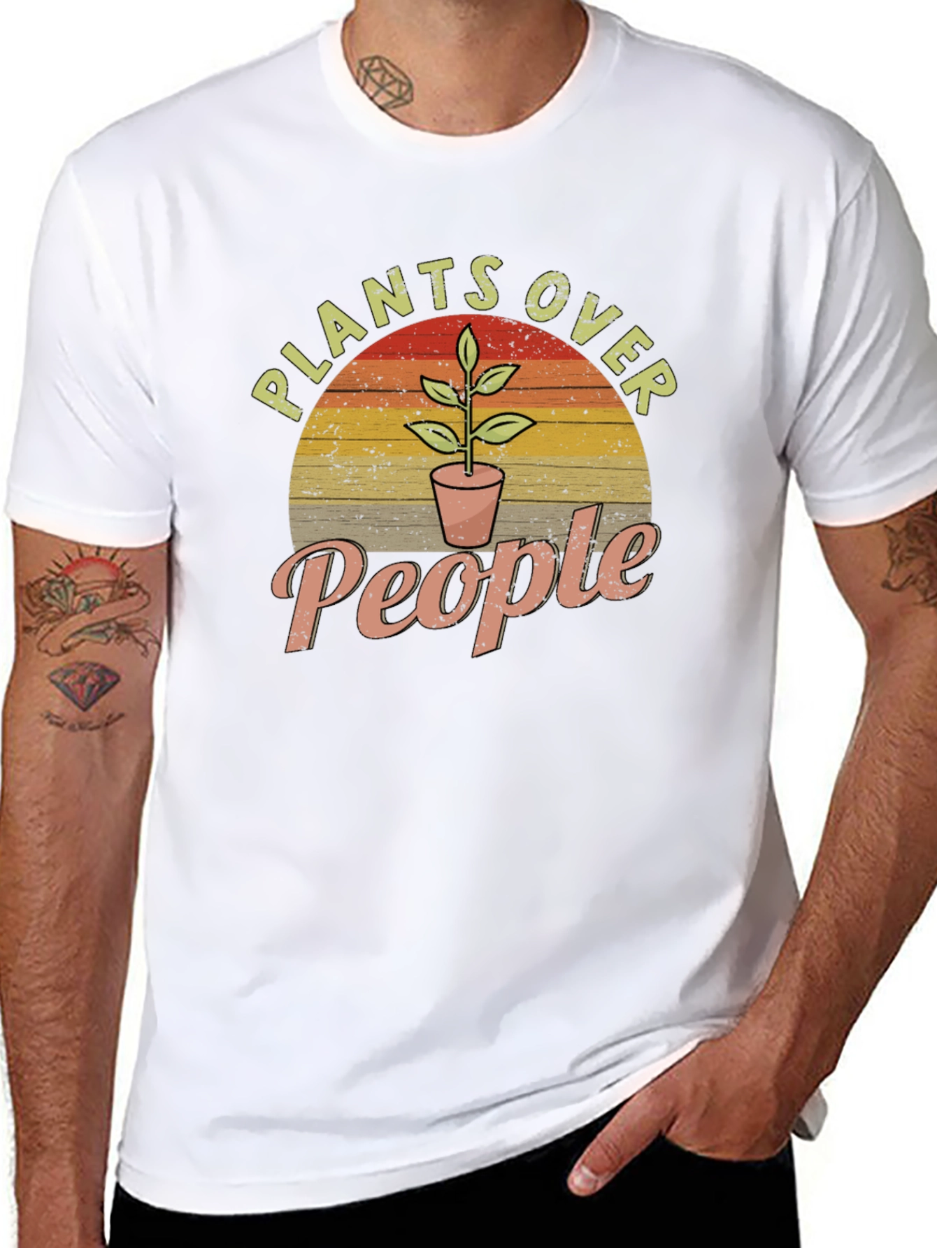 Plants Over People Graphic T-Shirt
