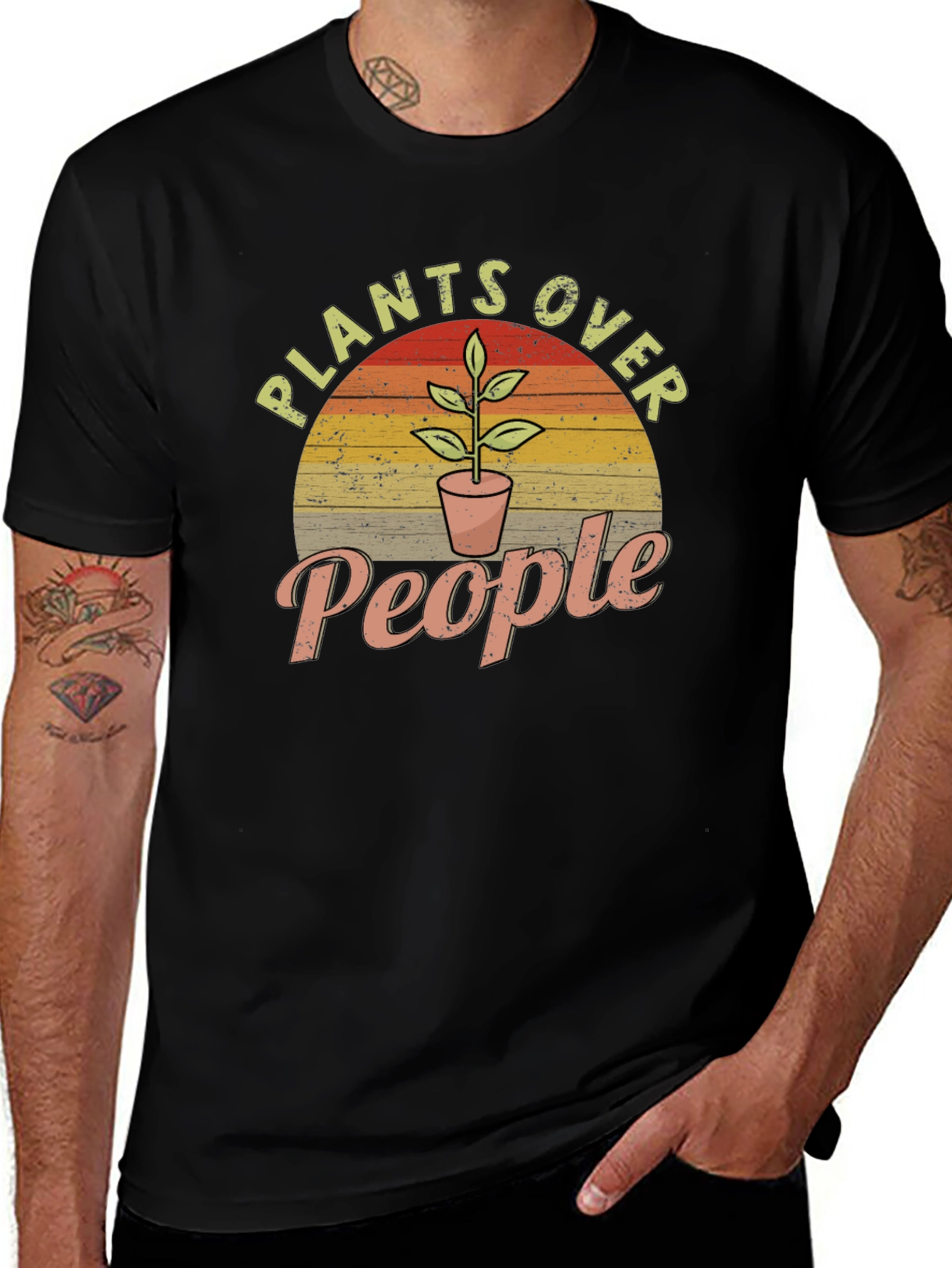 Plants Over People Graphic T-Shirt