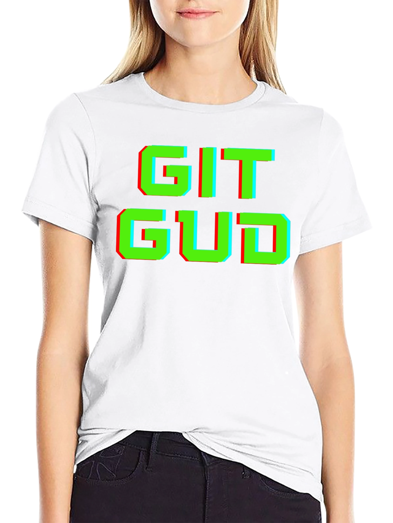 Git Gud T-Shirt - Gamer Style Pixel Art