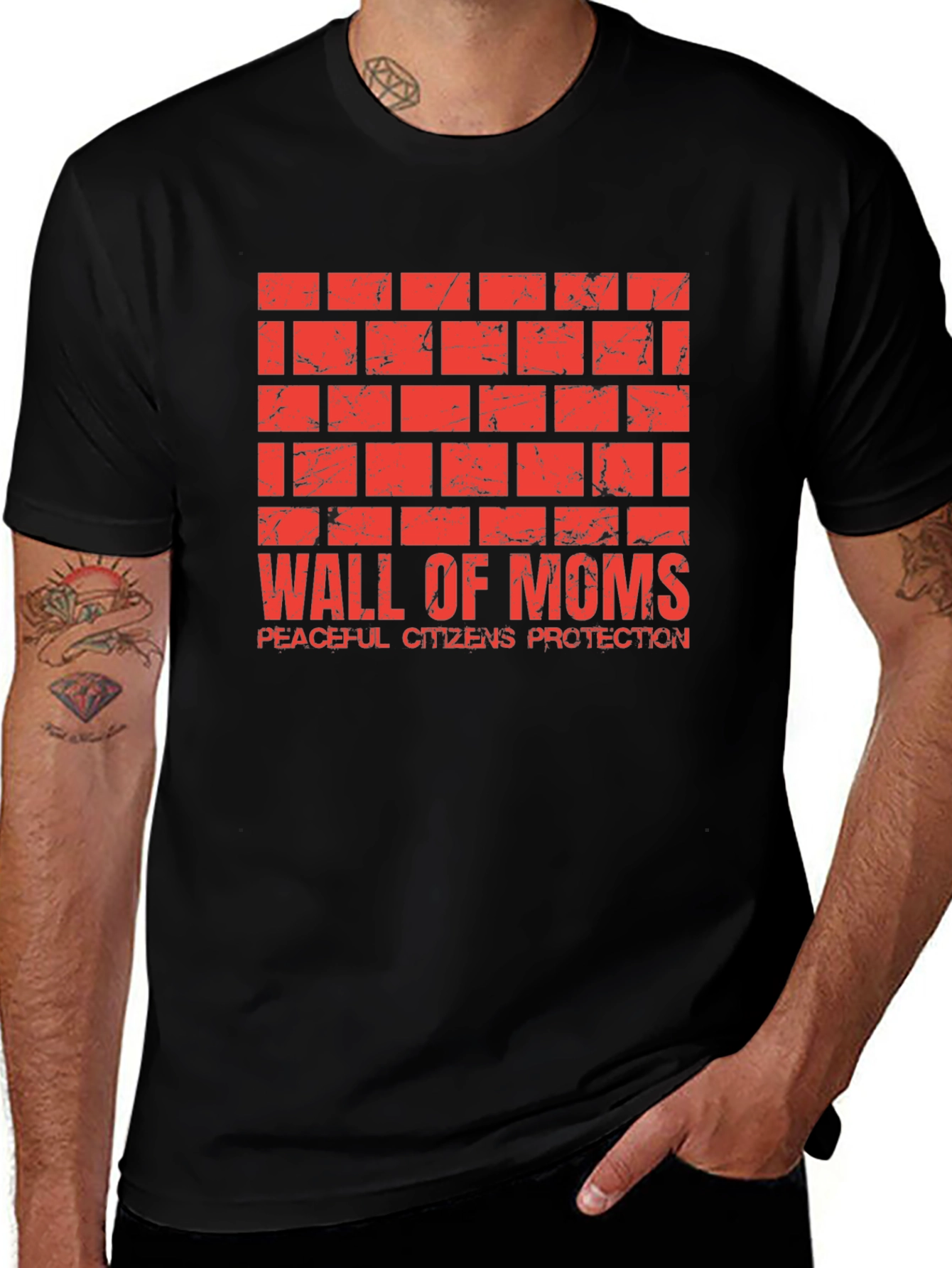 Wall of Moms Graphic Tee - Peaceful Protection