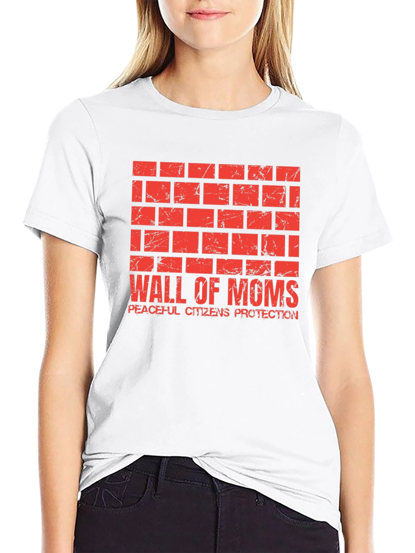 Wall of Moms Graphic Tee - Peaceful Protection