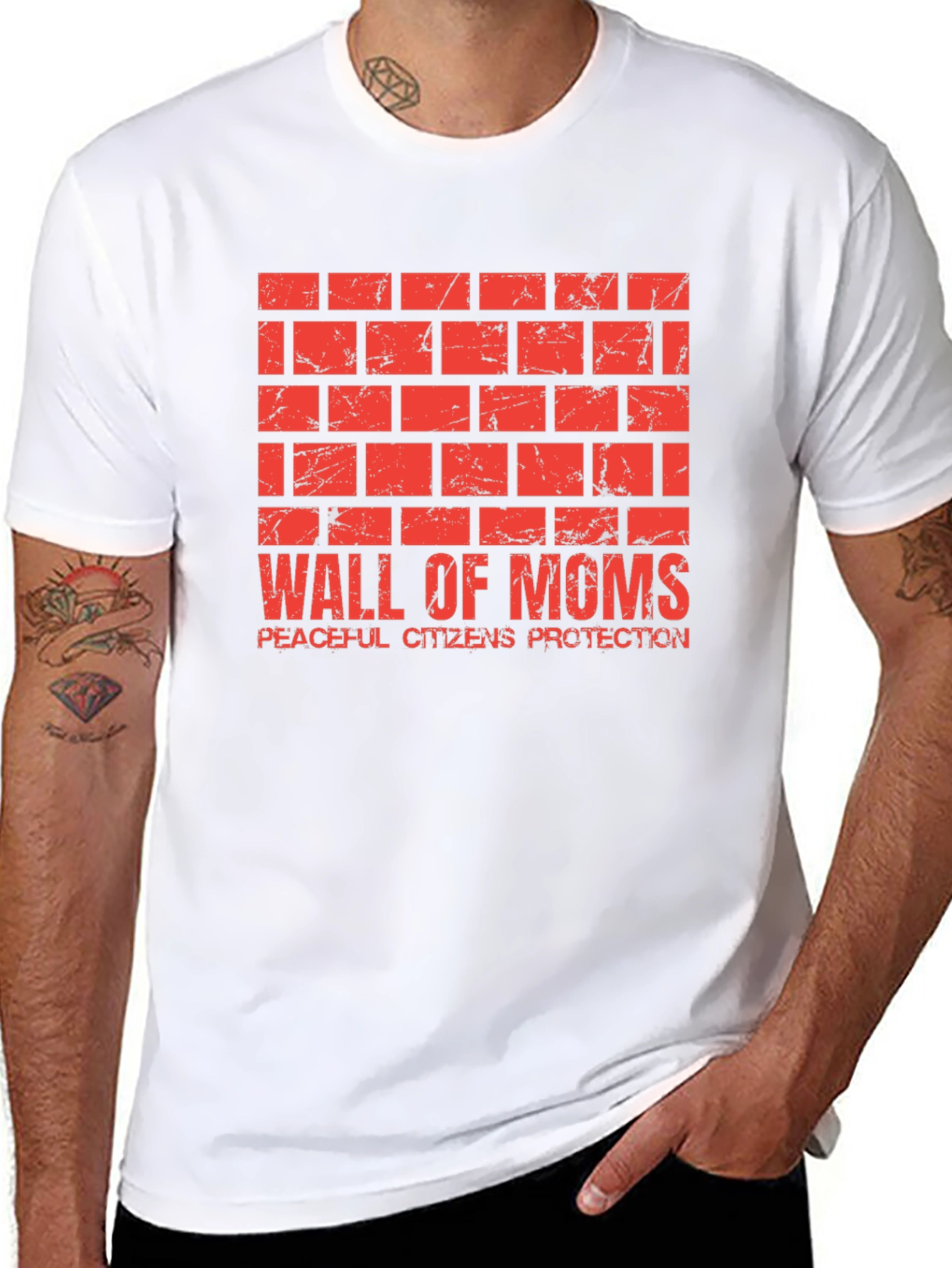 Wall of Moms Graphic Tee - Peaceful Protection