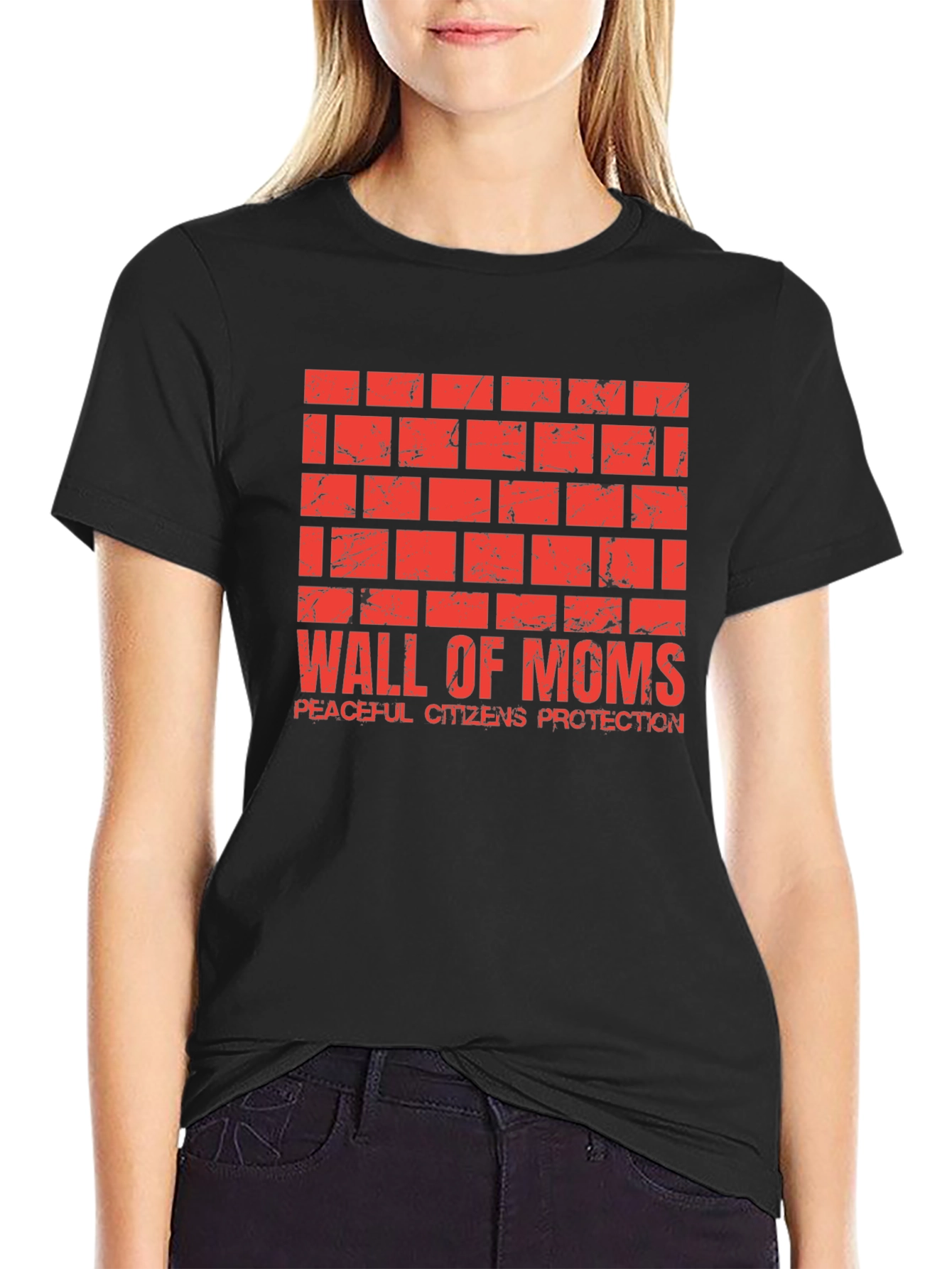 Wall of Moms Graphic Tee - Peaceful Protection