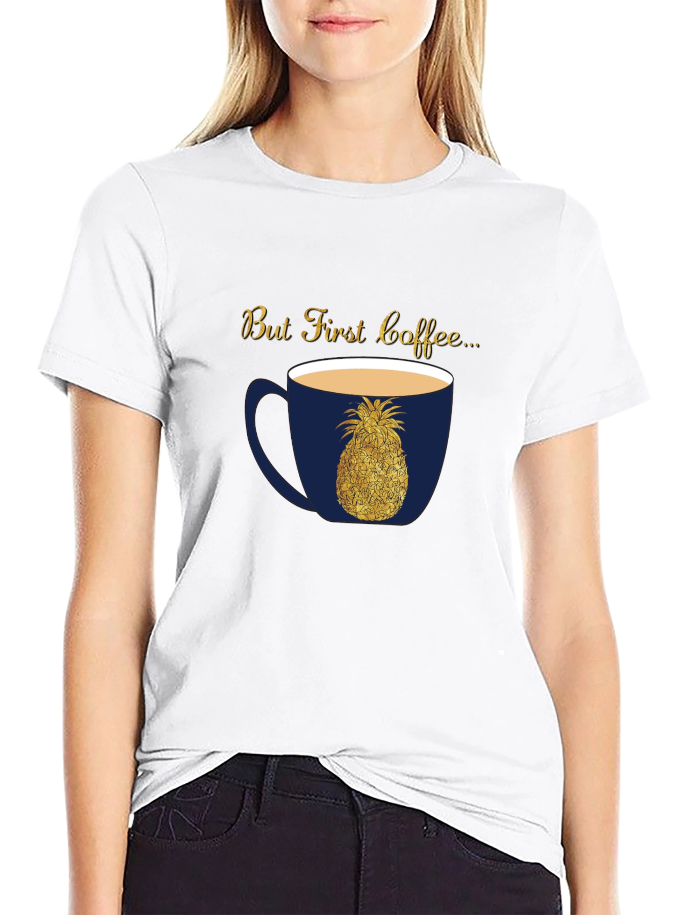 But First Coffee Pineapple Graphic Tee