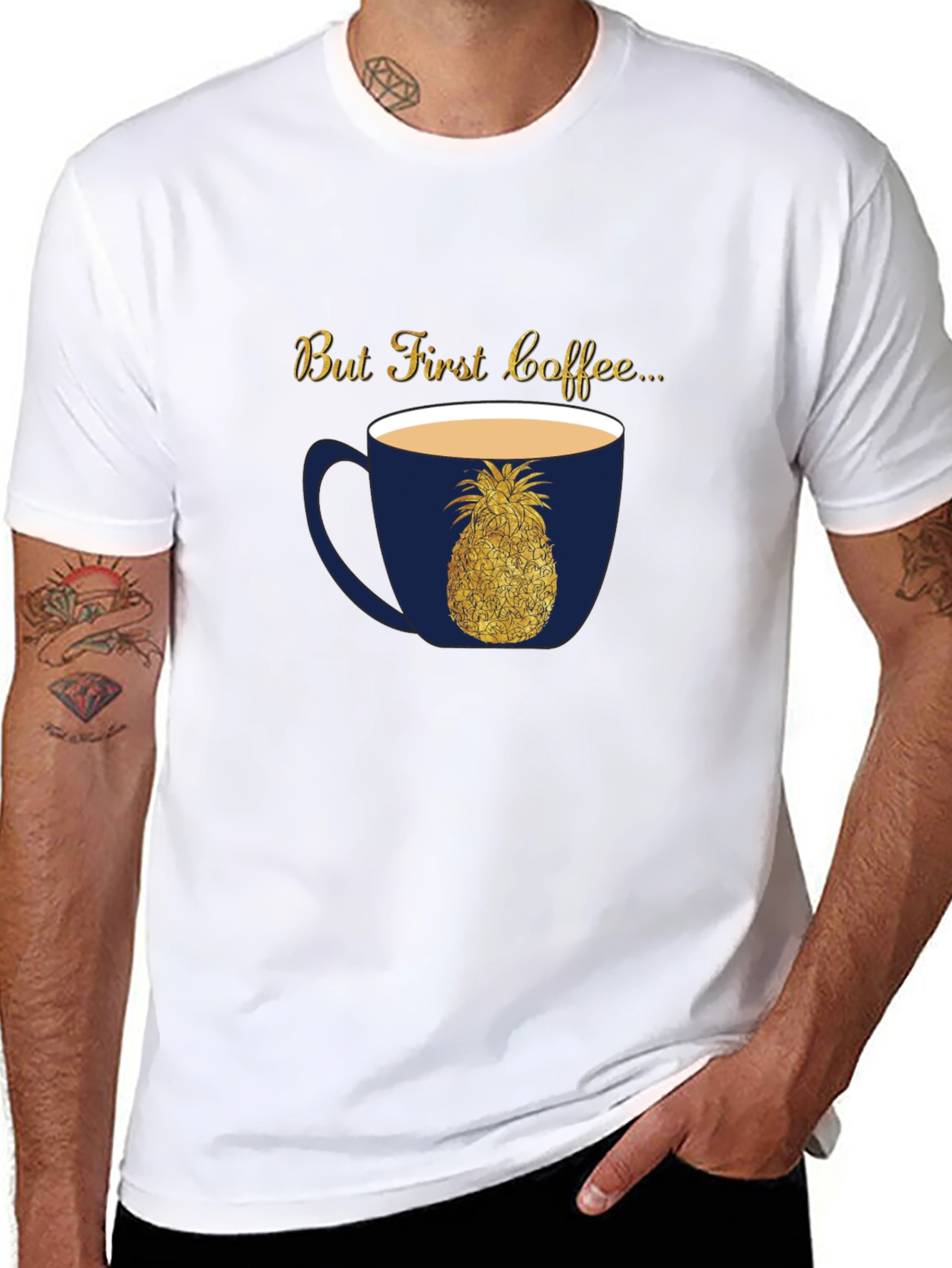 But First Coffee Pineapple Graphic Tee