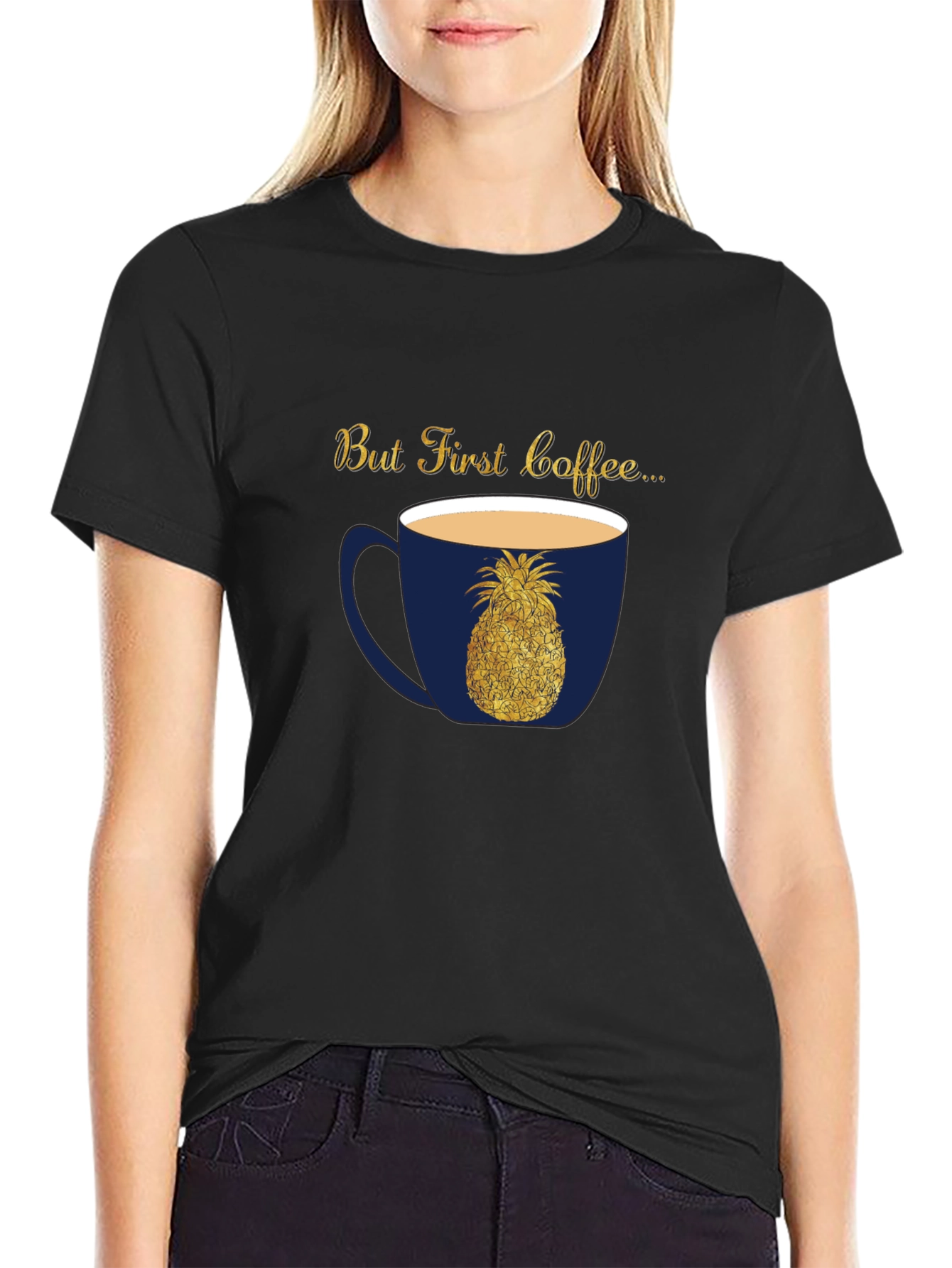 But First Coffee Pineapple Graphic Tee
