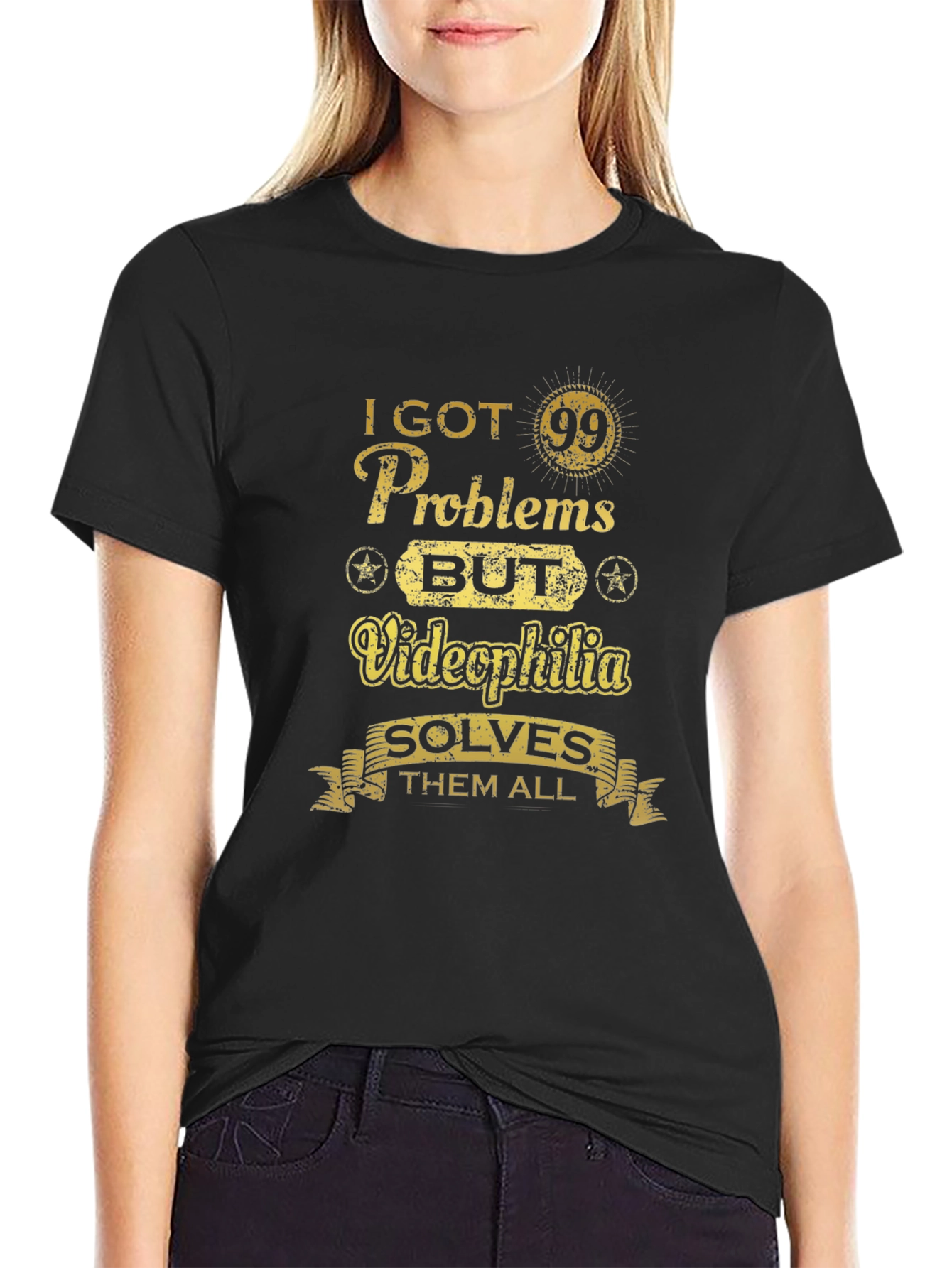 Funny Videophilia Solves Graphic T-Shirt