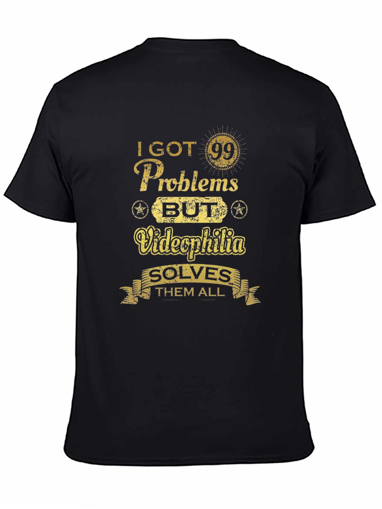 Funny Videophilia Solves Graphic T-Shirt
