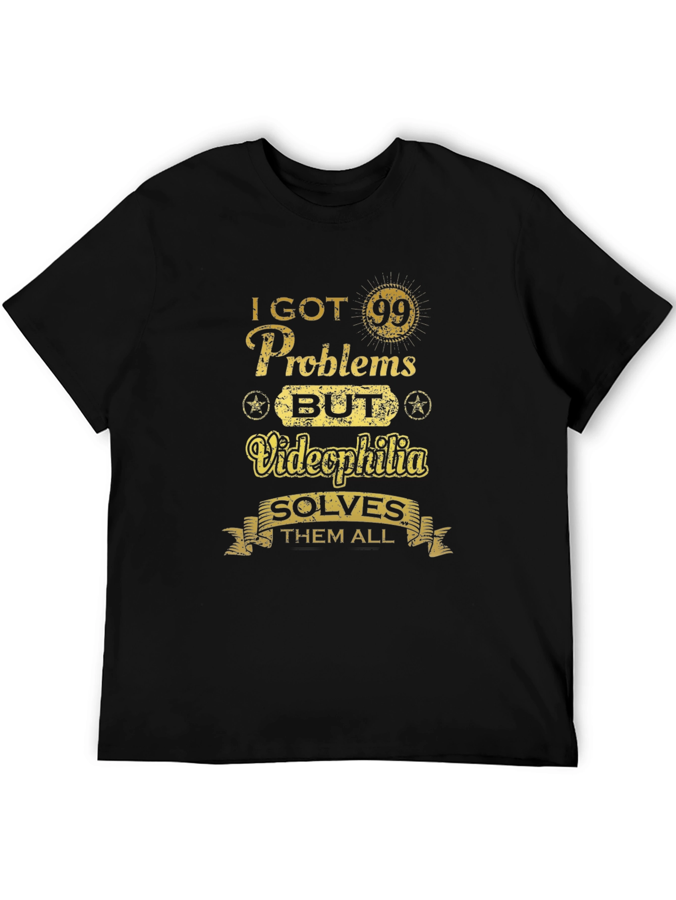 Funny Videophilia Solves Graphic T-Shirt