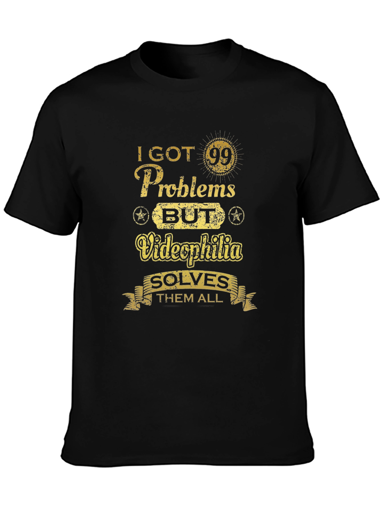 Funny Videophilia Solves Graphic T-Shirt