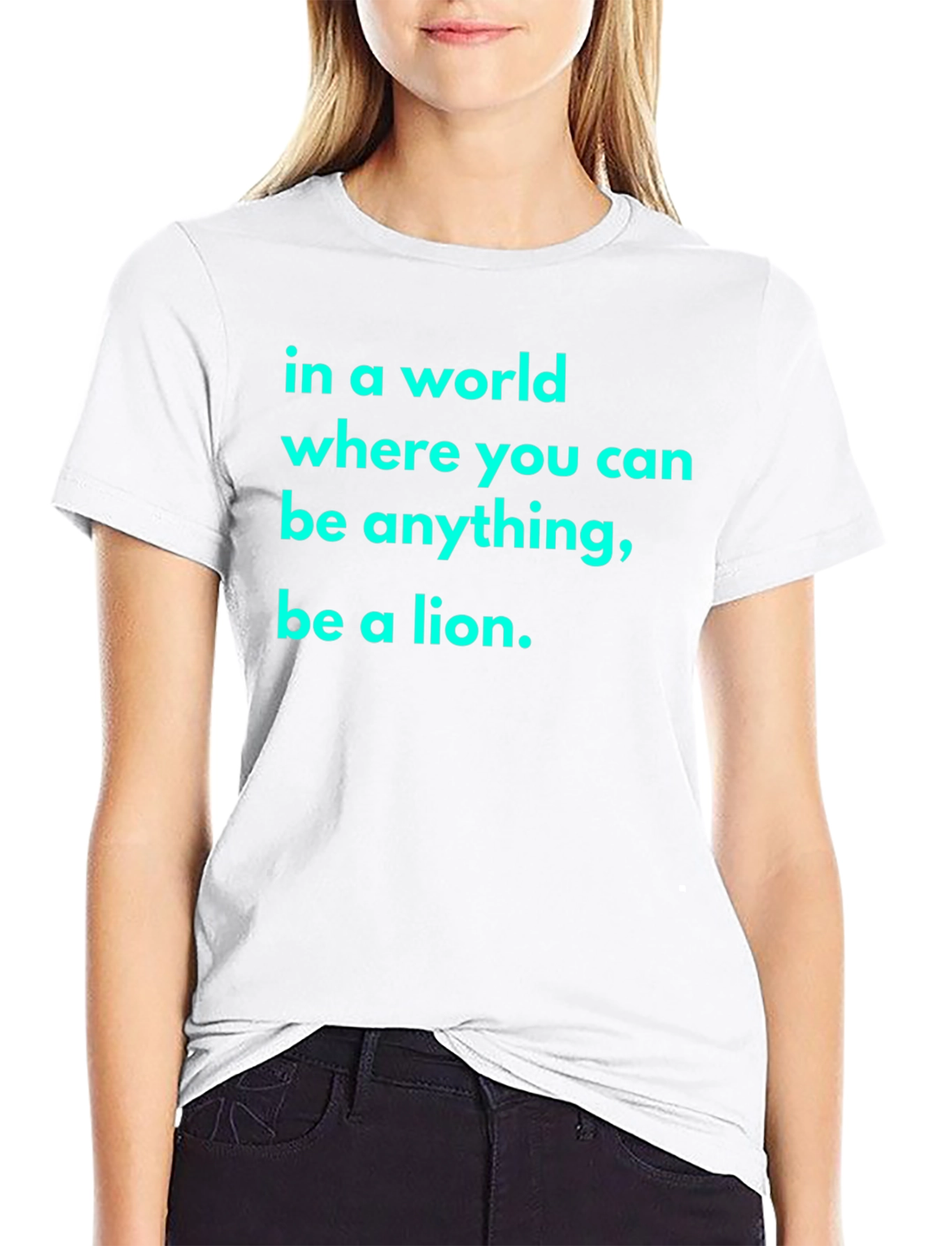 Be A Lion Black T-Shirt
