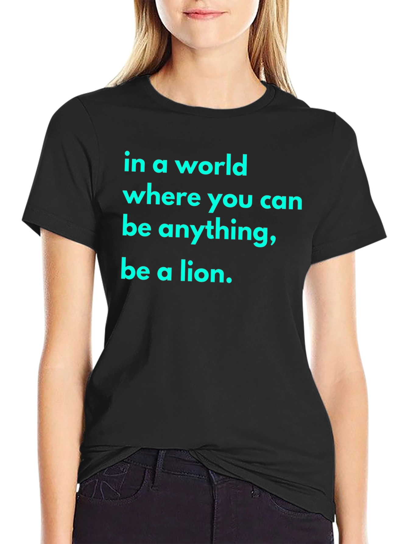 Be A Lion Black T-Shirt