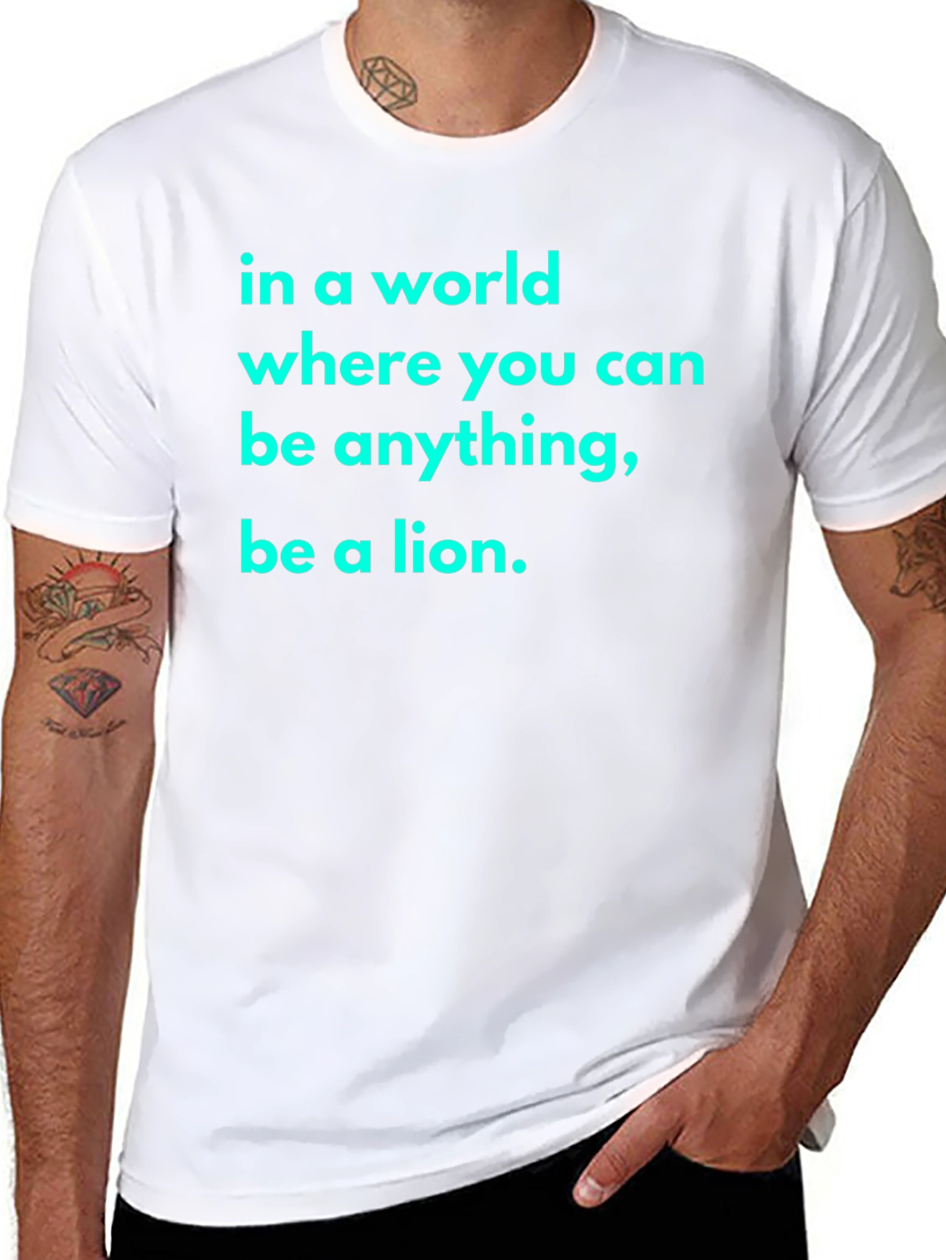 Be A Lion Black T-Shirt