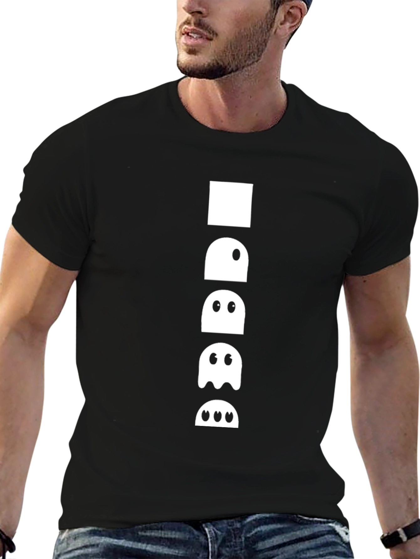 Ghost Evolution Black T-Shirt - Gamer Style