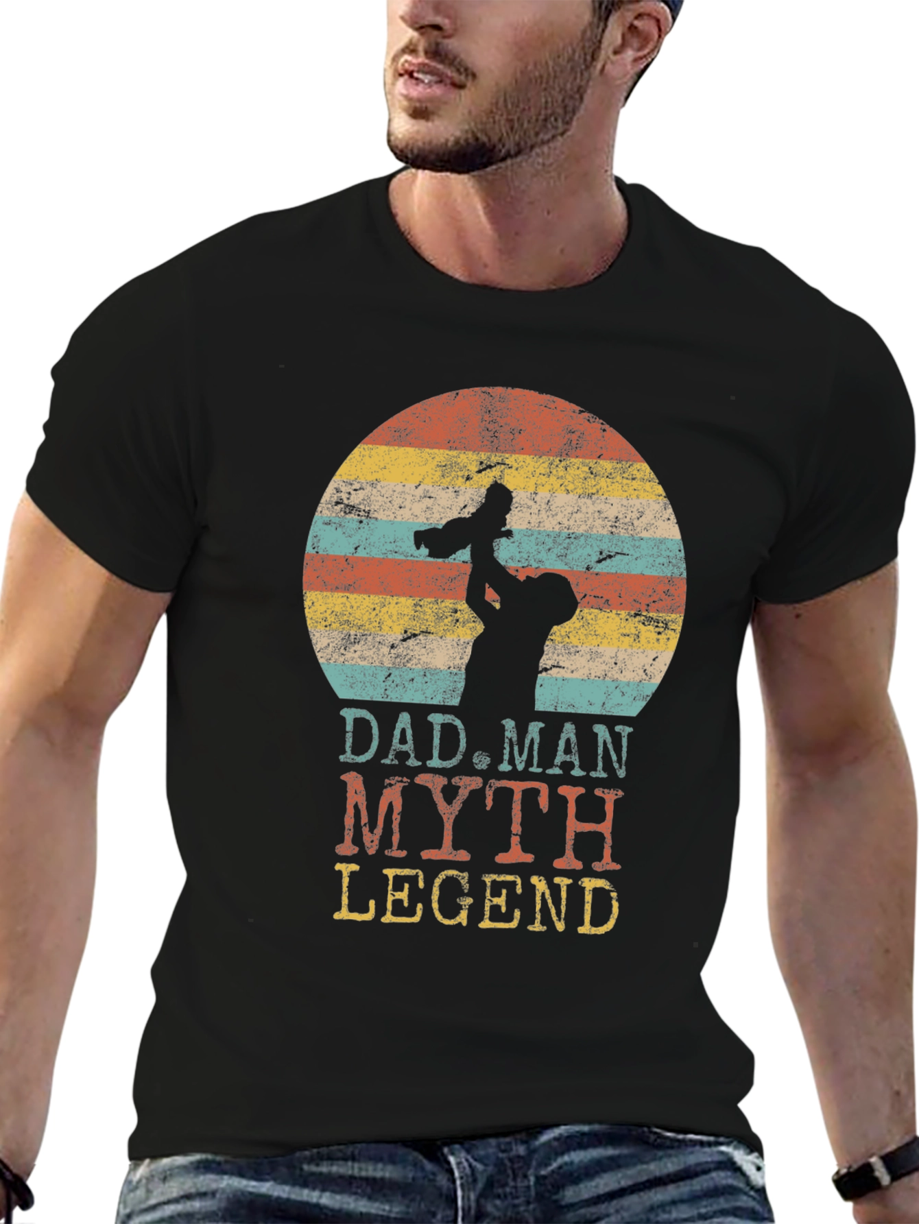 Dad Man Myth Legend Graphic Tee