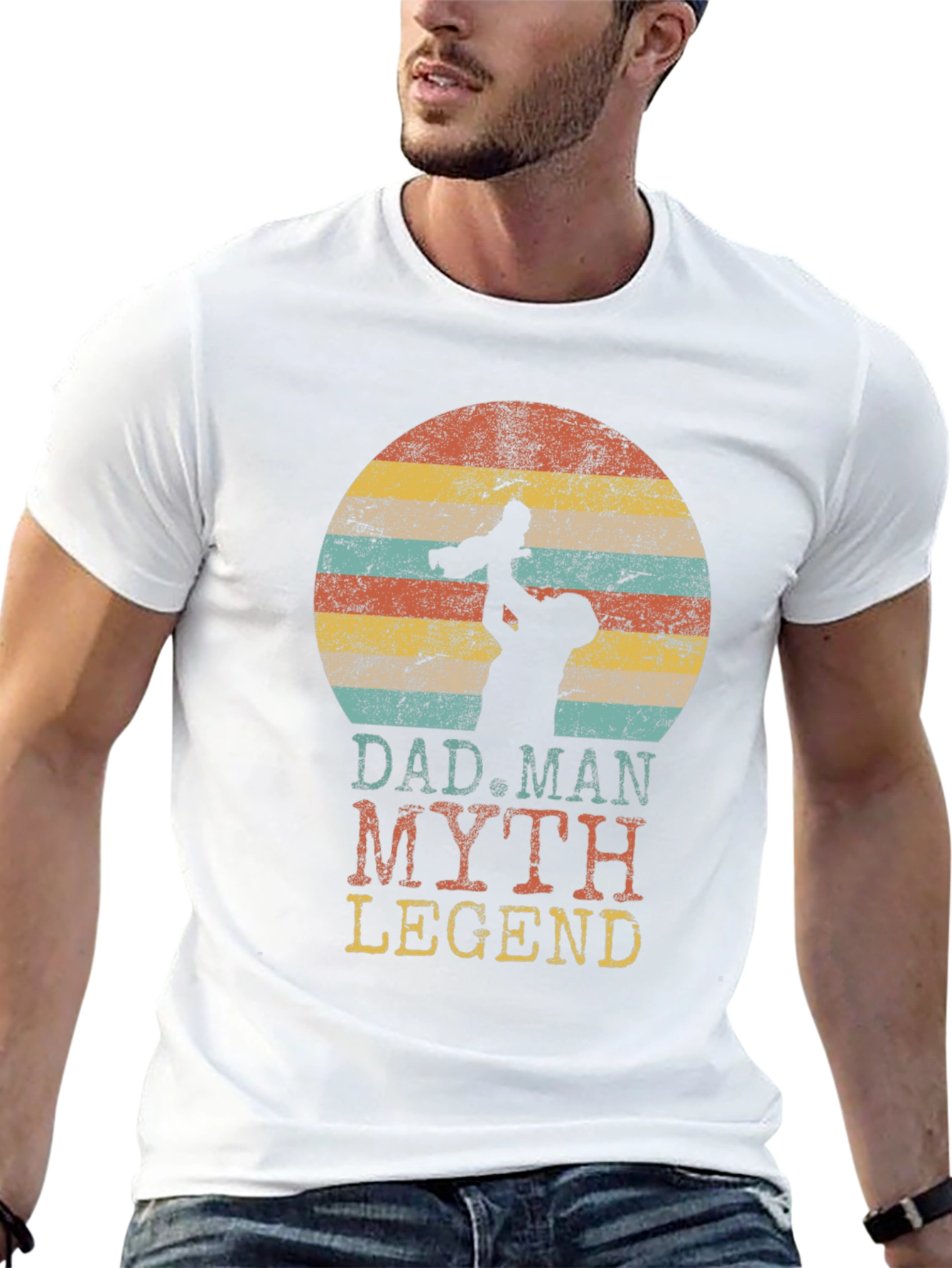 Dad Man Myth Legend Graphic Tee