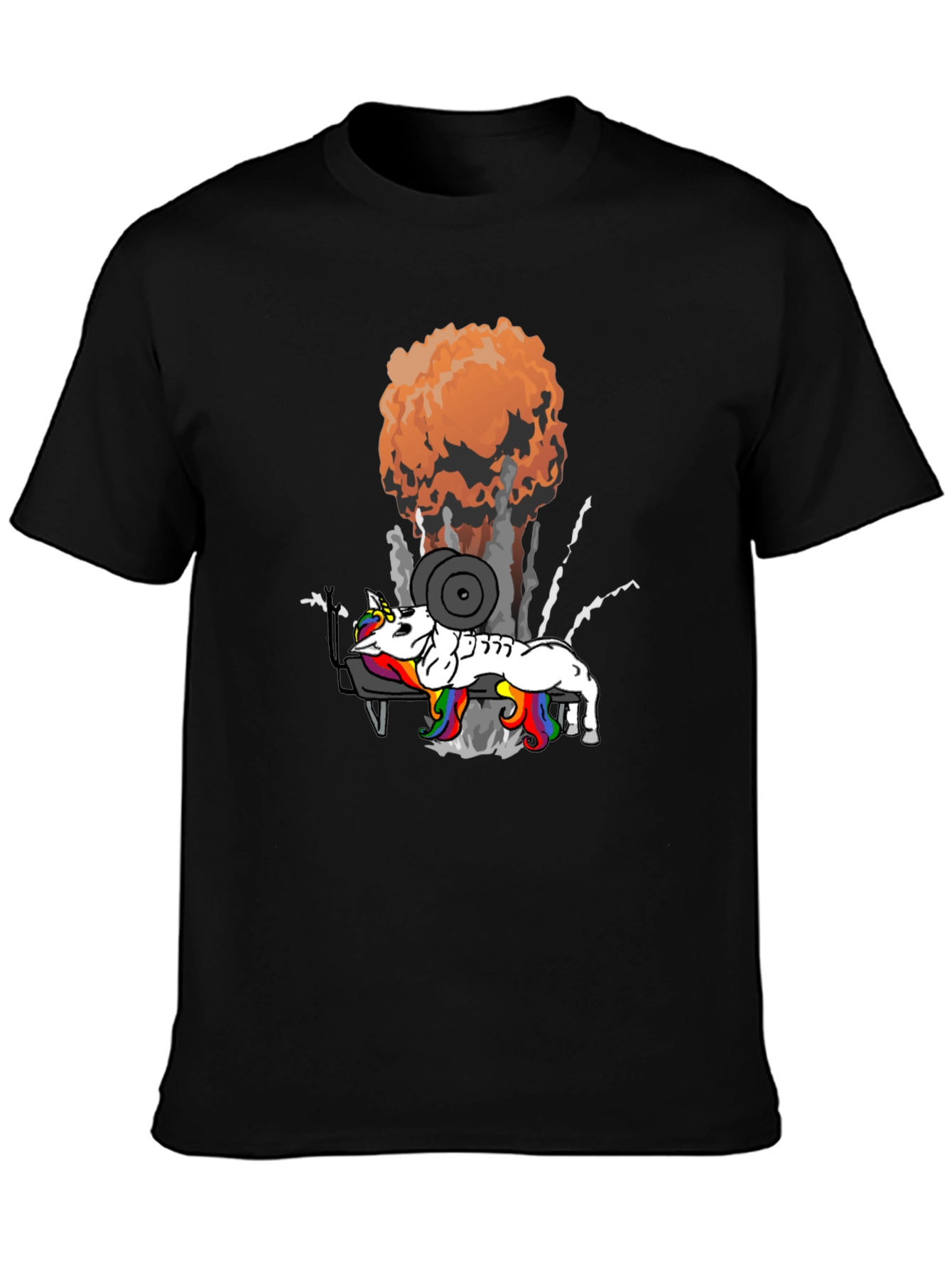 Unicorn Lifting Weights T-Shirt