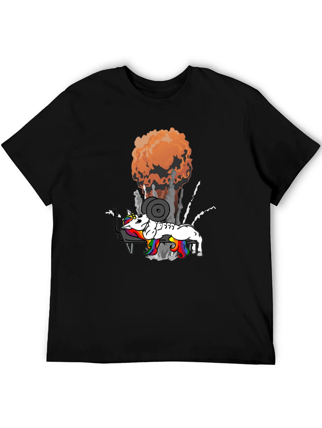 Unicorn Lifting Weights T-Shirt