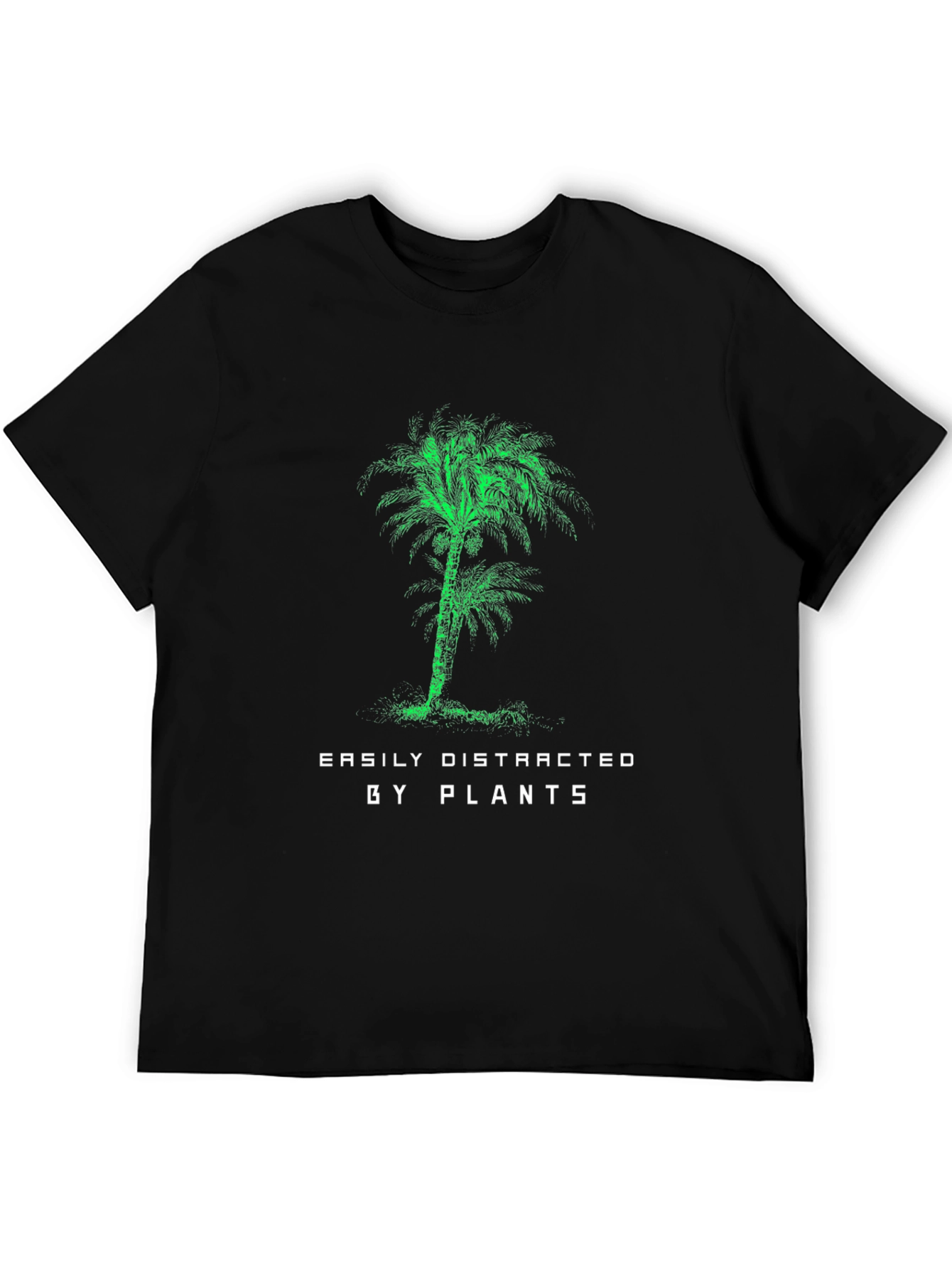 Easily Distracted by Plants Palm Tree Graphic T-Shirt