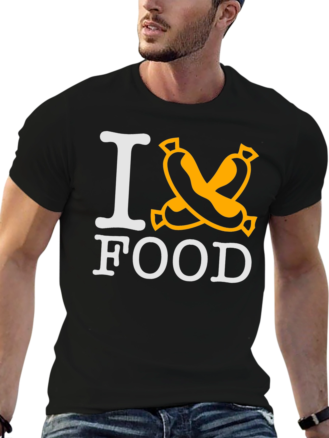 I Love Food Sausage T-Shirt