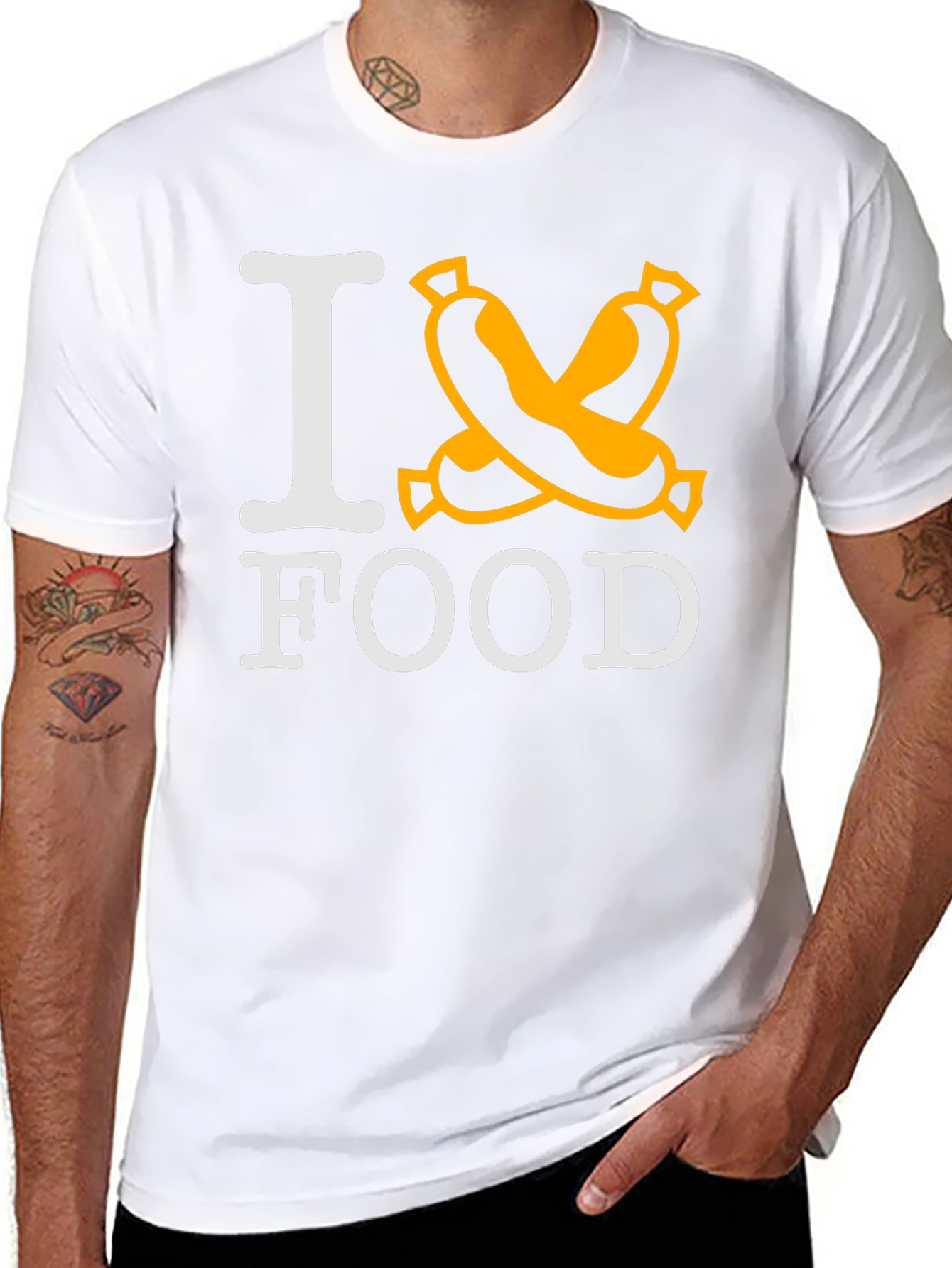 I Love Food Sausage T-Shirt