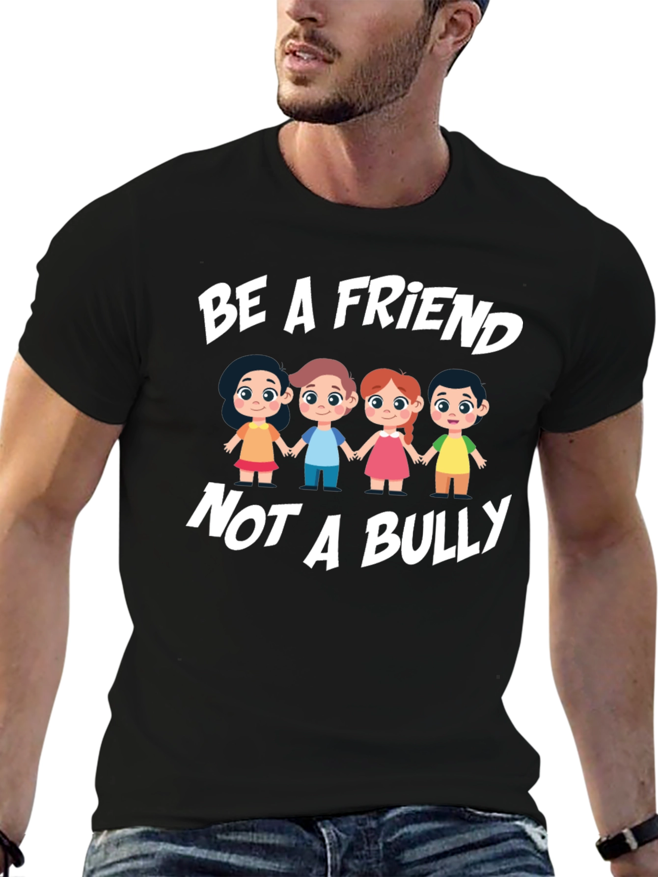Be A Friend Not A Bully Graphic T-Shirt