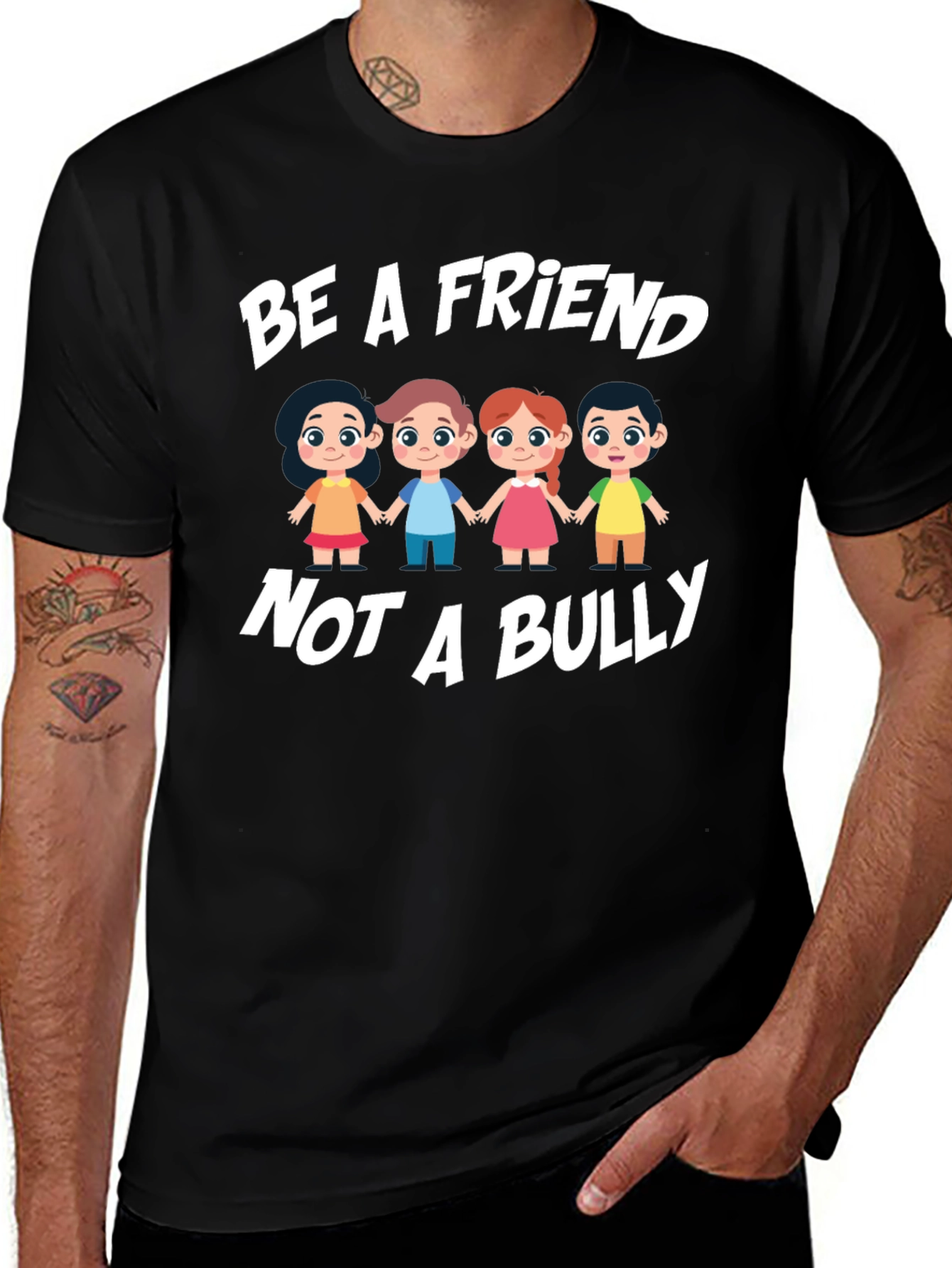 Be A Friend Not A Bully Graphic T-Shirt