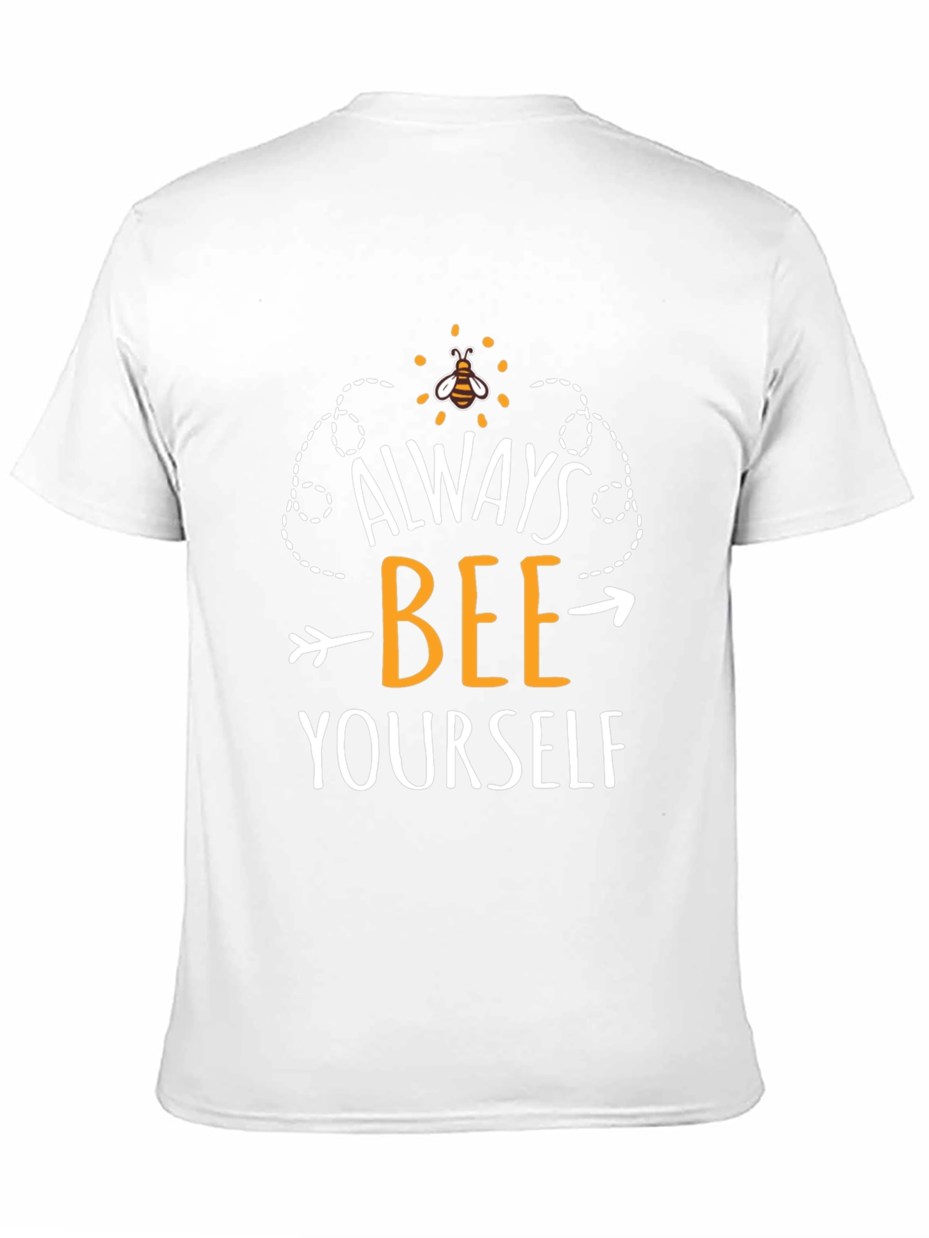 Always Bee Yourself Graphic Tee - Black Cotton T-Shirt