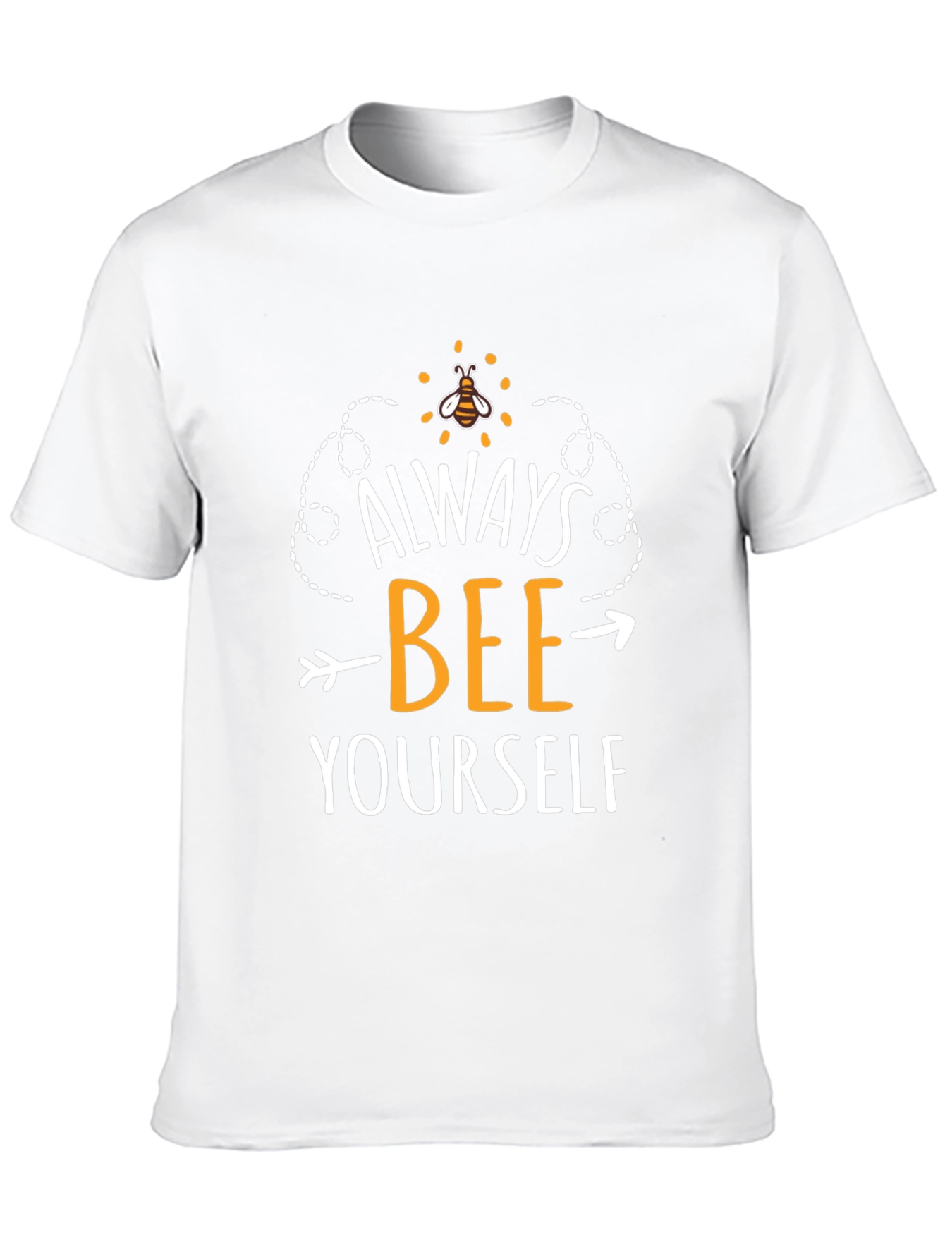 Always Bee Yourself Graphic Tee - Black Cotton T-Shirt